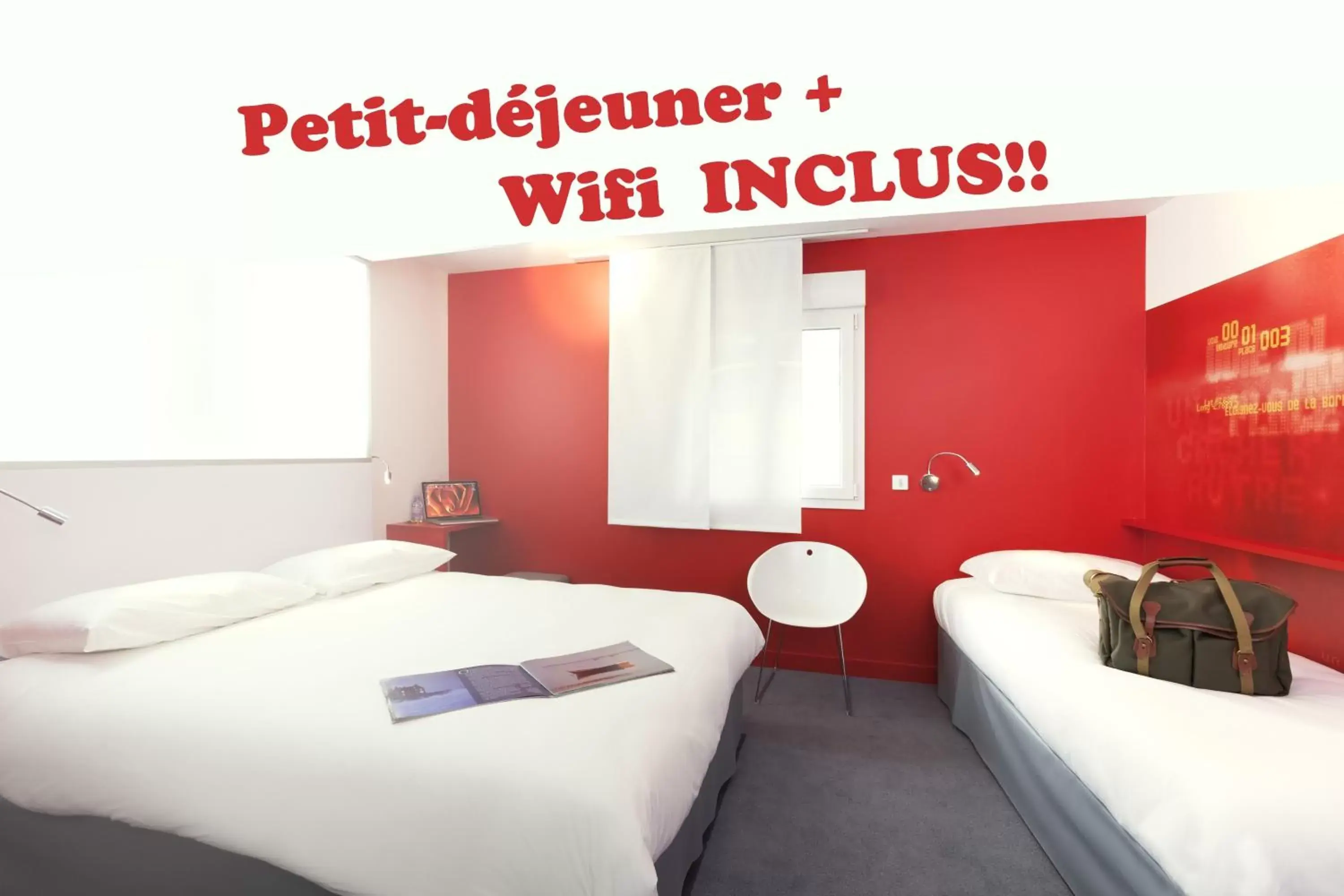 Bedroom in ibis Styles Vannes Gare Centre