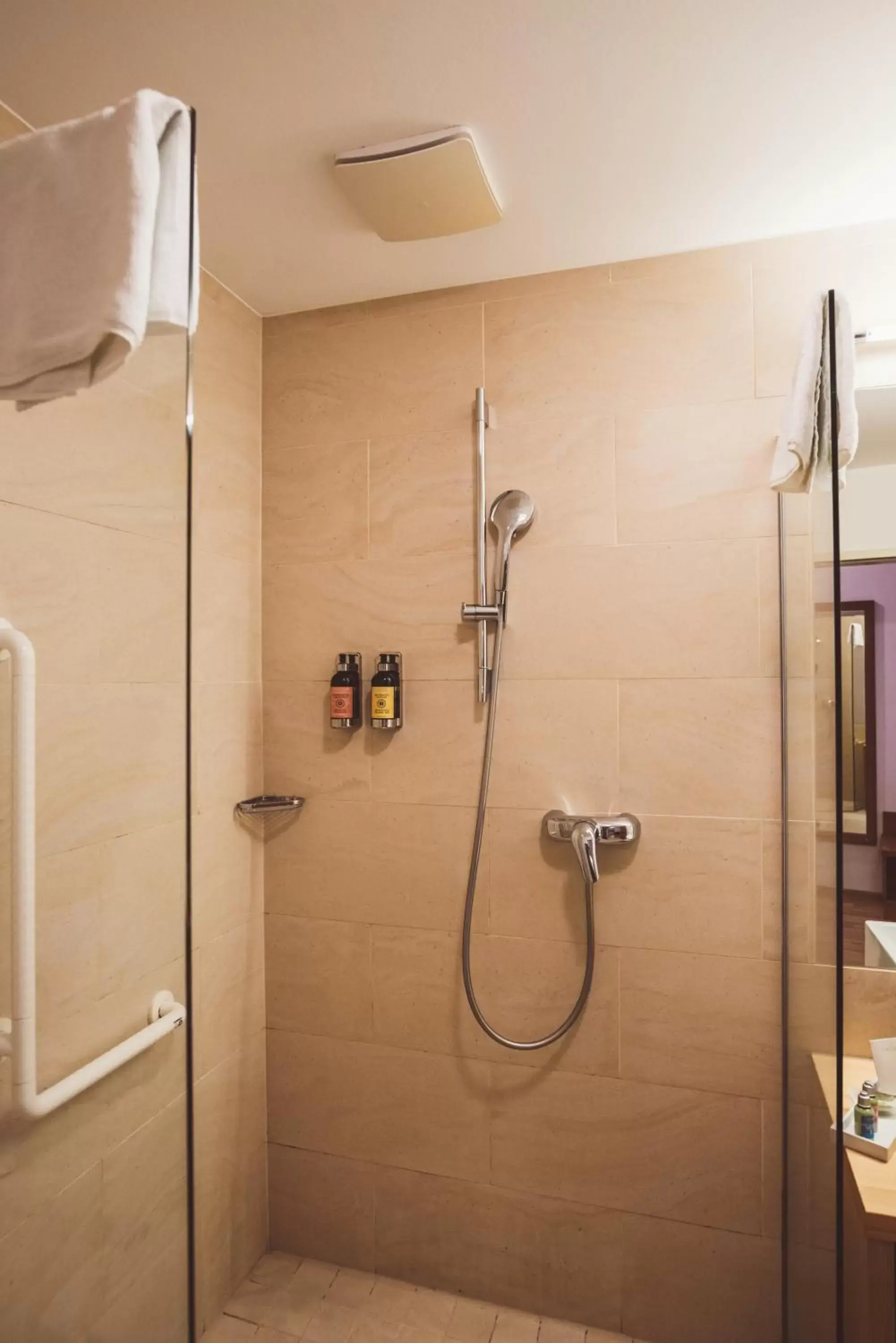 Shower, Bathroom in Heritage Hotel Hallstatt