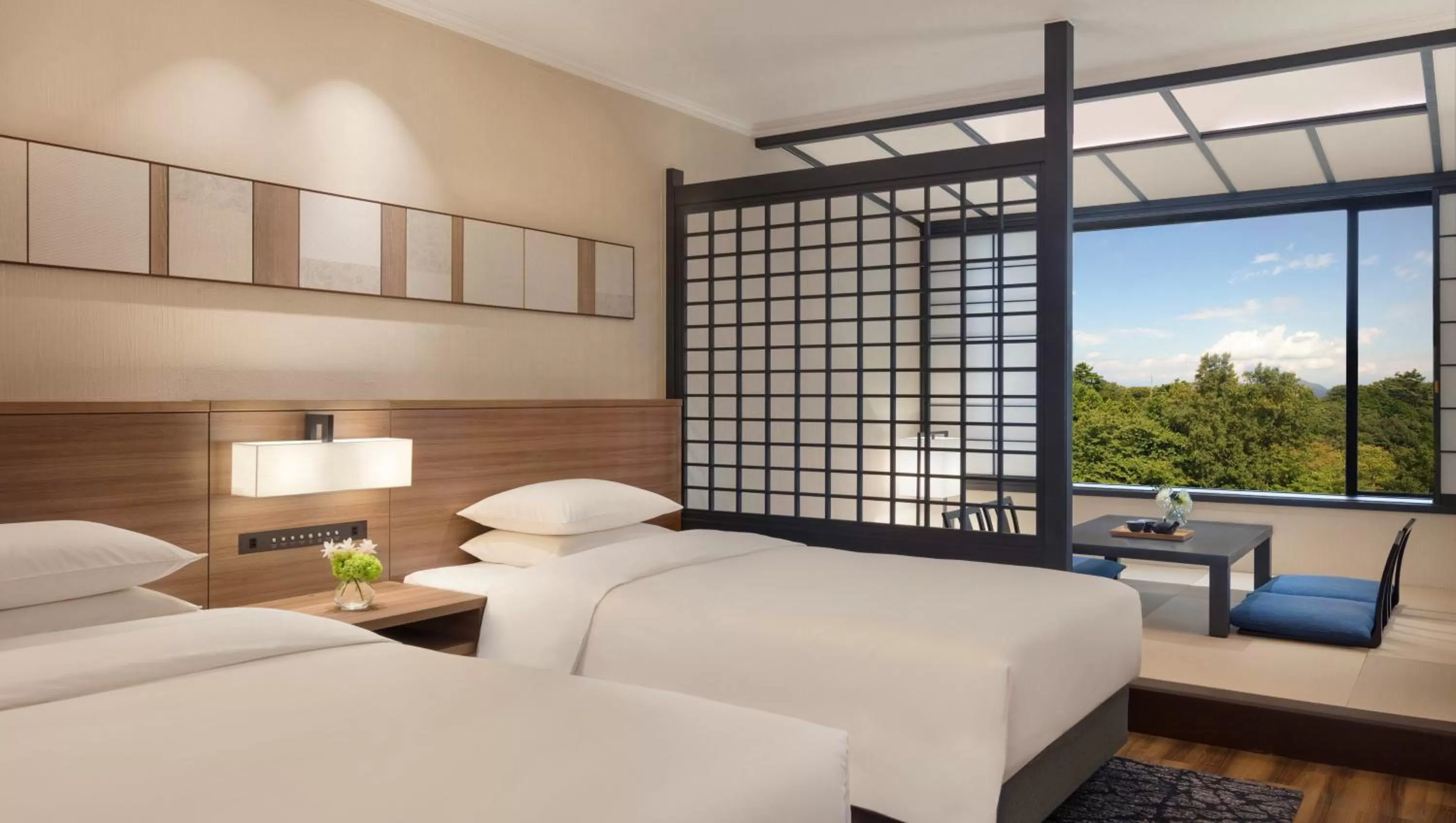 Mountain view, Bed in Izu Marriott Hotel Shuzenji