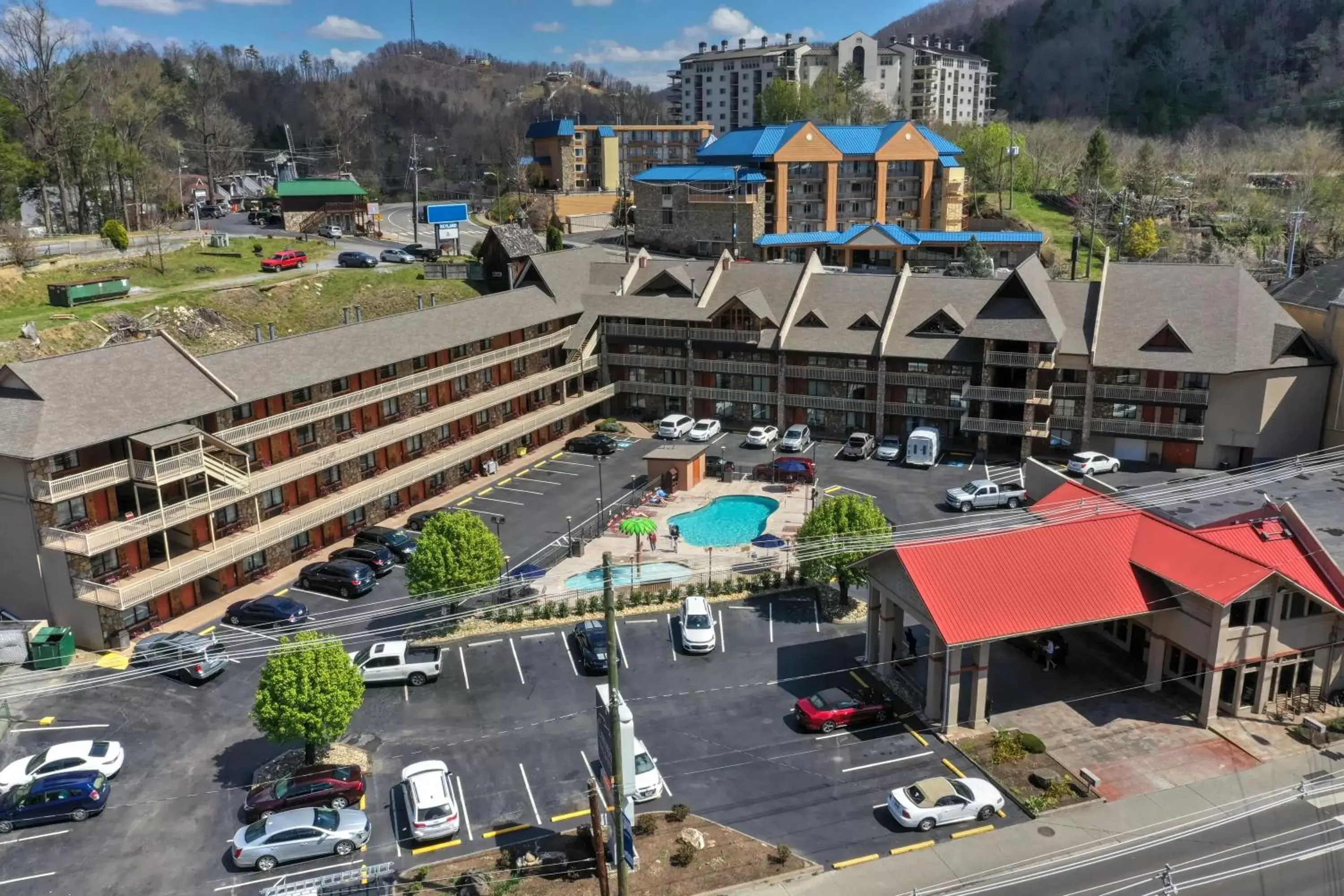 Bird's-eye View in Crossroads Inn & Suites