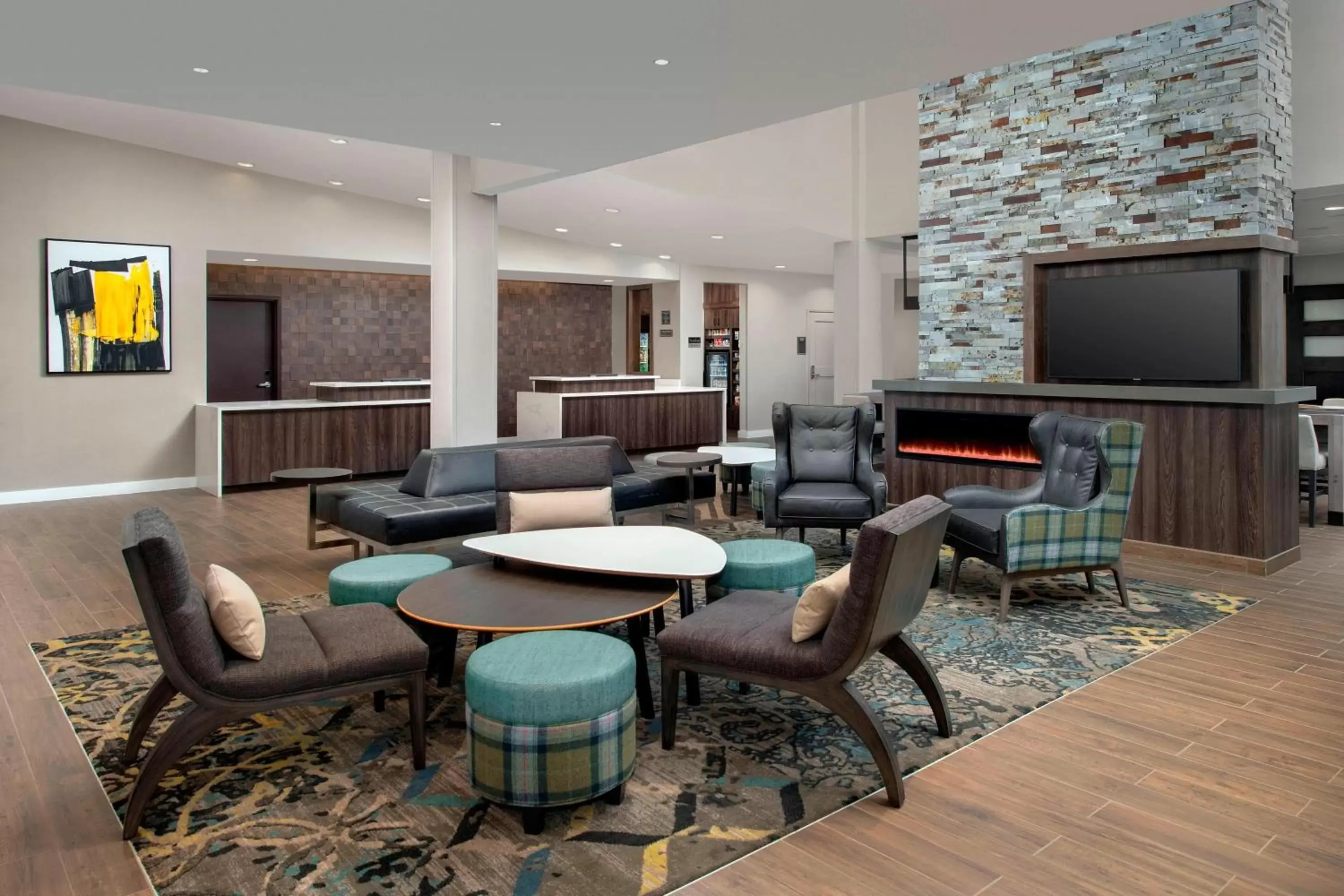 Lobby or reception, Lounge/Bar in Residence Inn by Marriott Lubbock Southwest