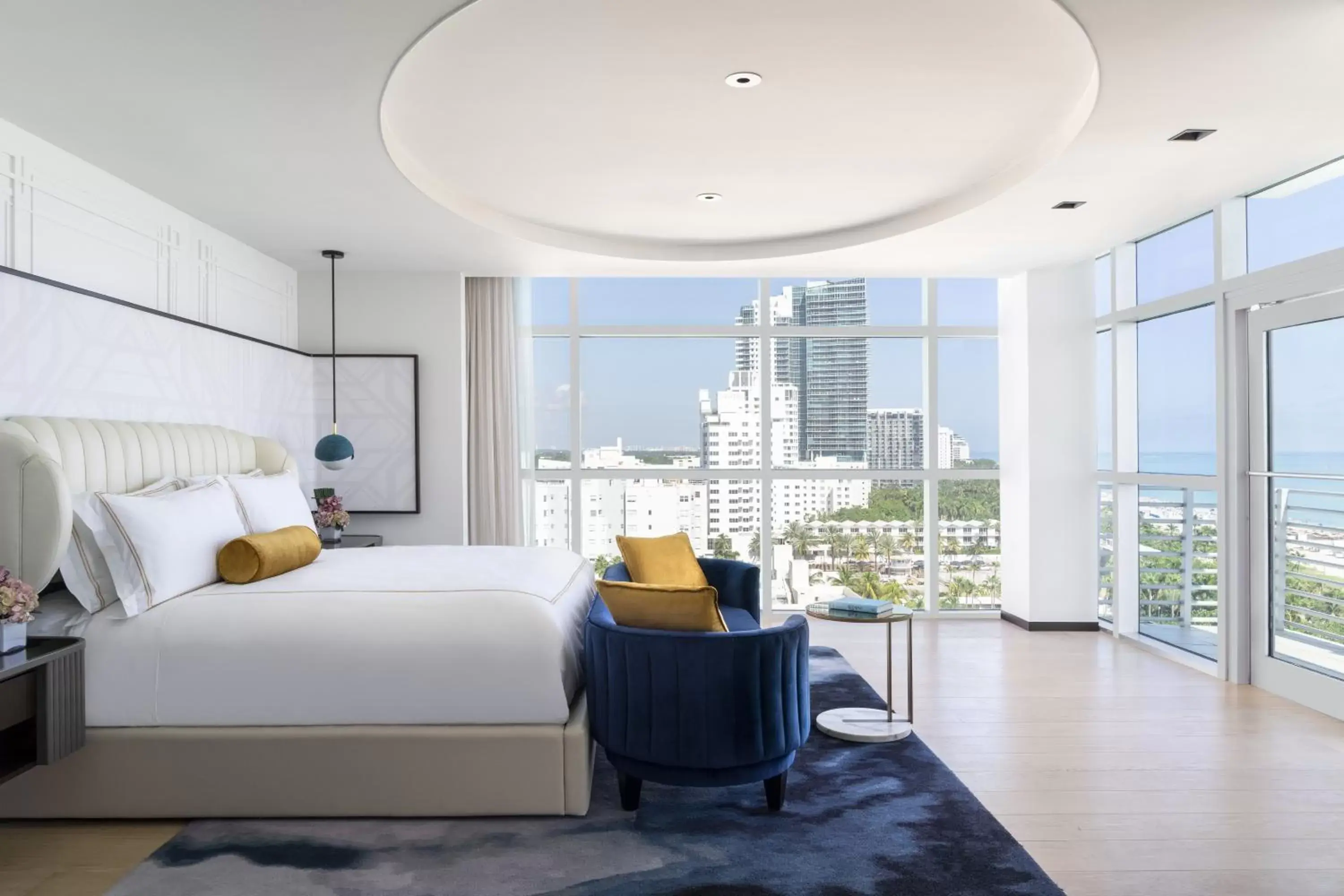 Bed in The Ritz-Carlton South Beach