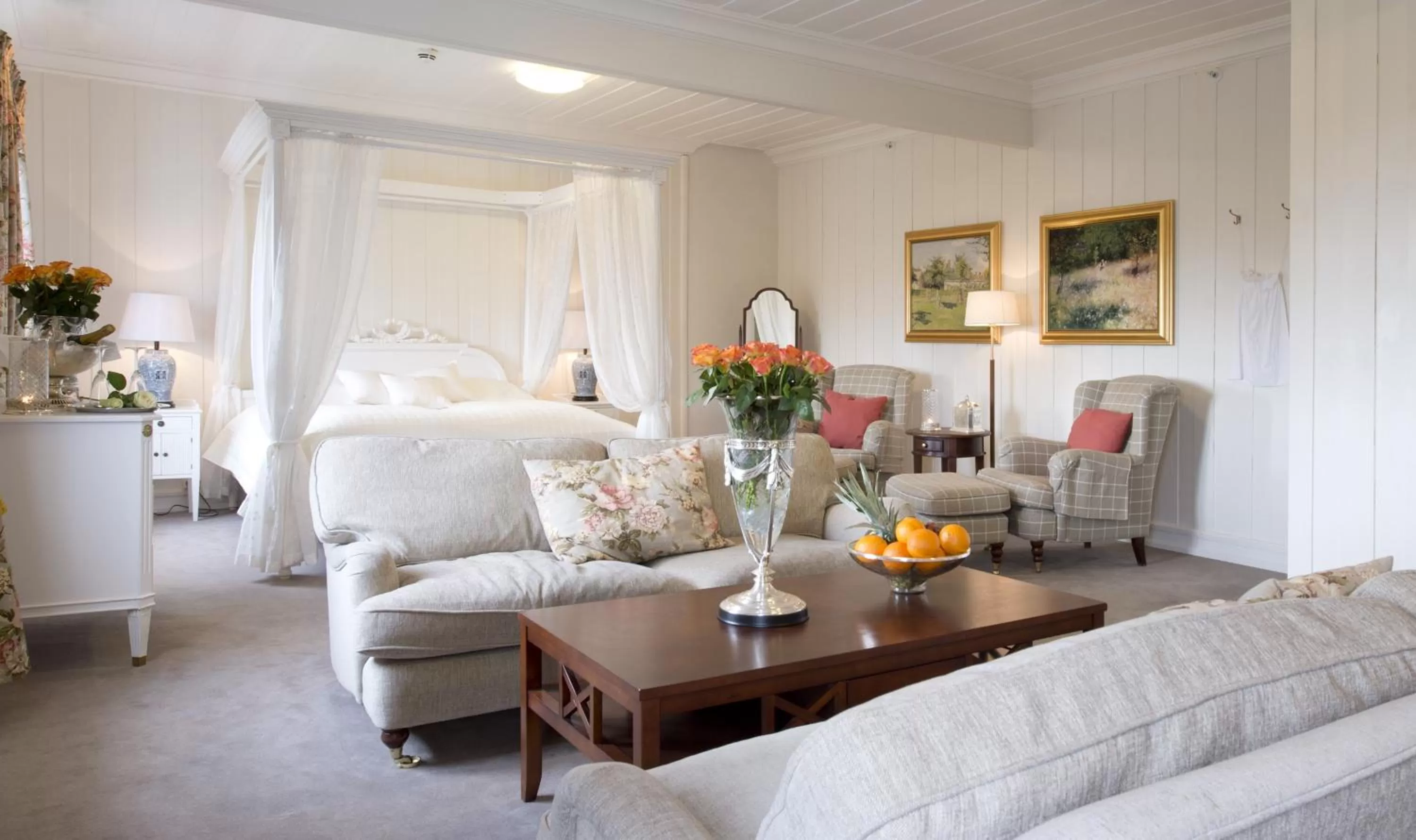 Living room in Hovde Gård