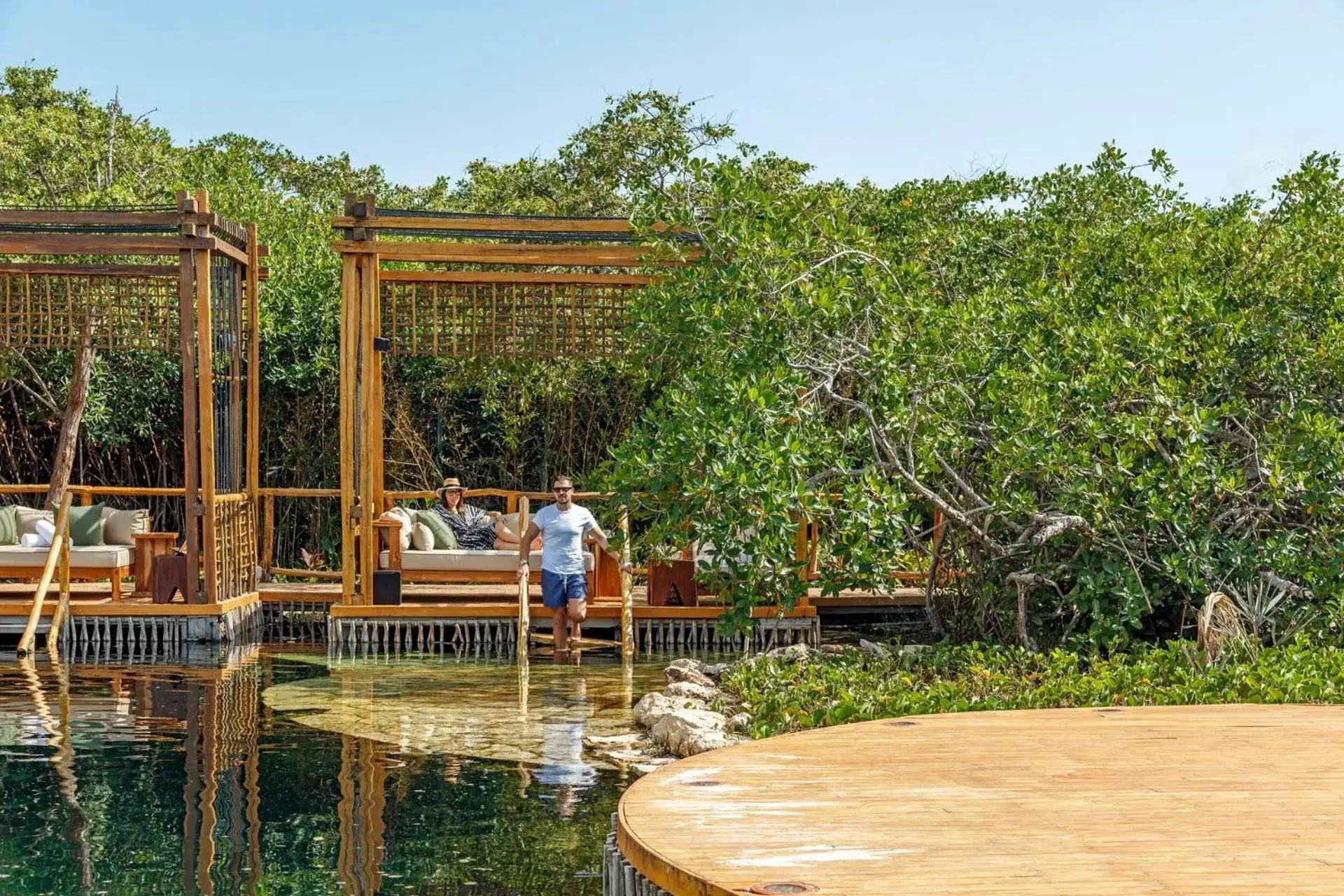 Pool view in Hotel Shibari - Restaurant & Cenote Club