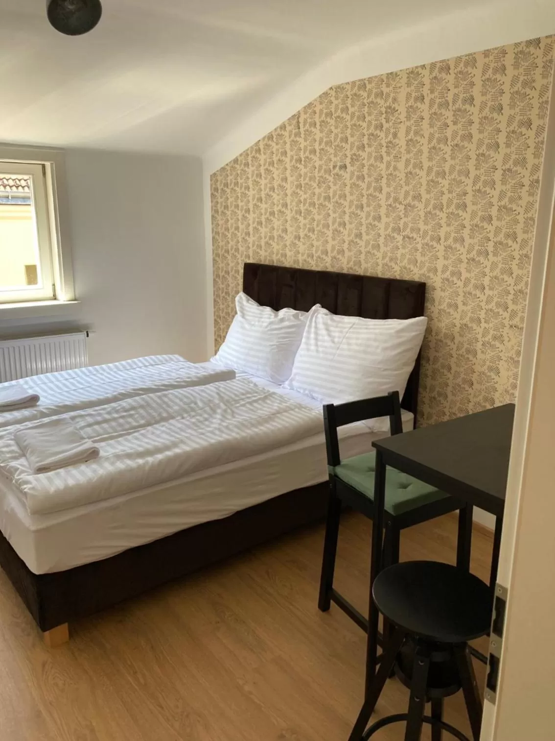 Bed in Žižkov tower suites