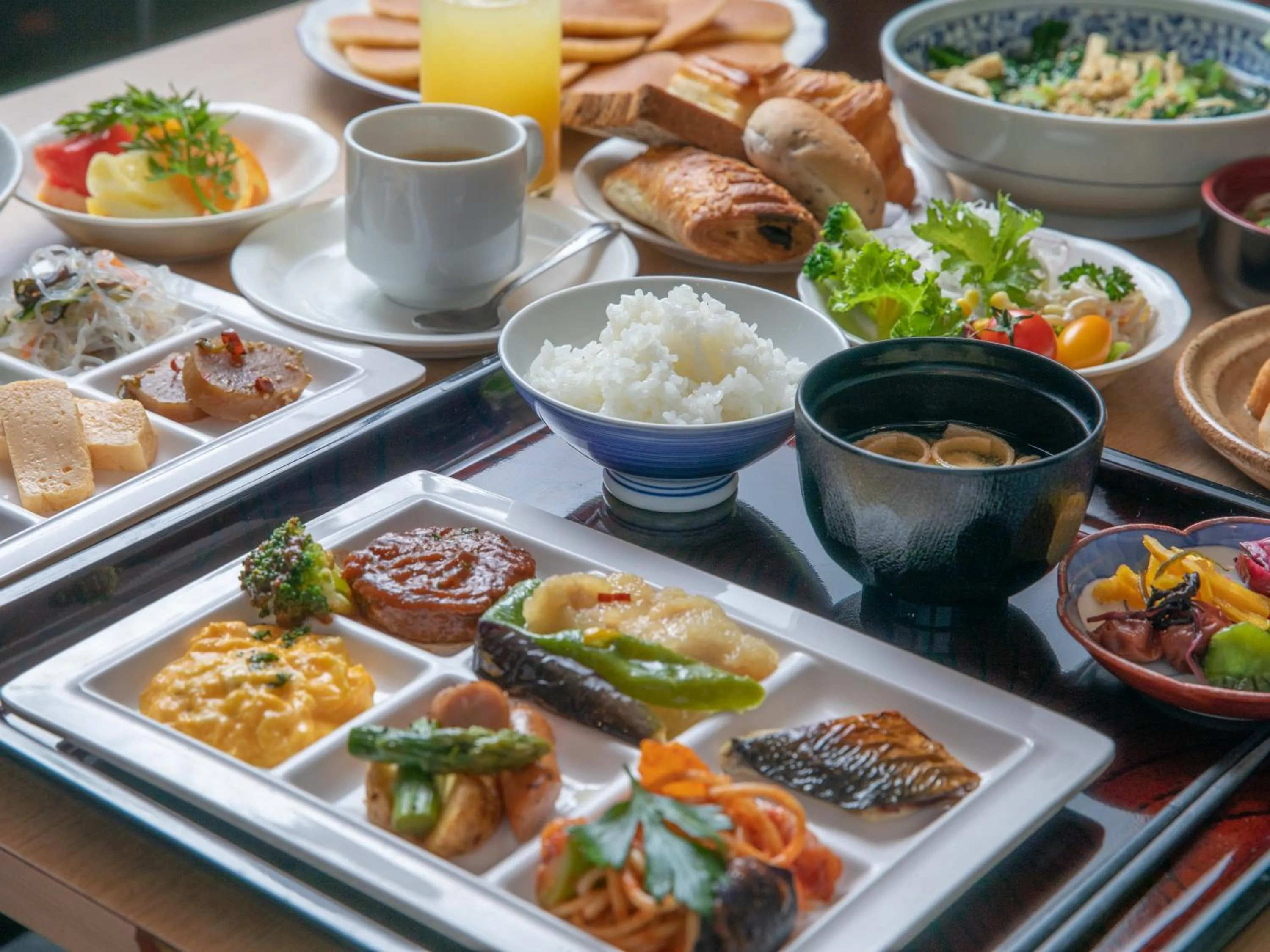 Buffet breakfast in APA Hotel Kyoto Gion Excellent