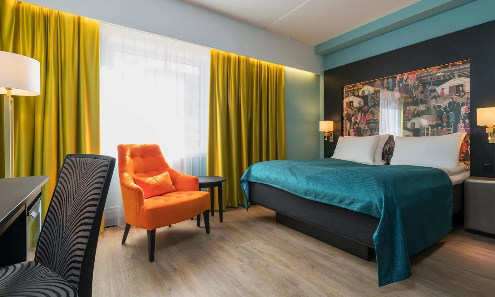 Bedroom, Bed in Thon Hotel Linne