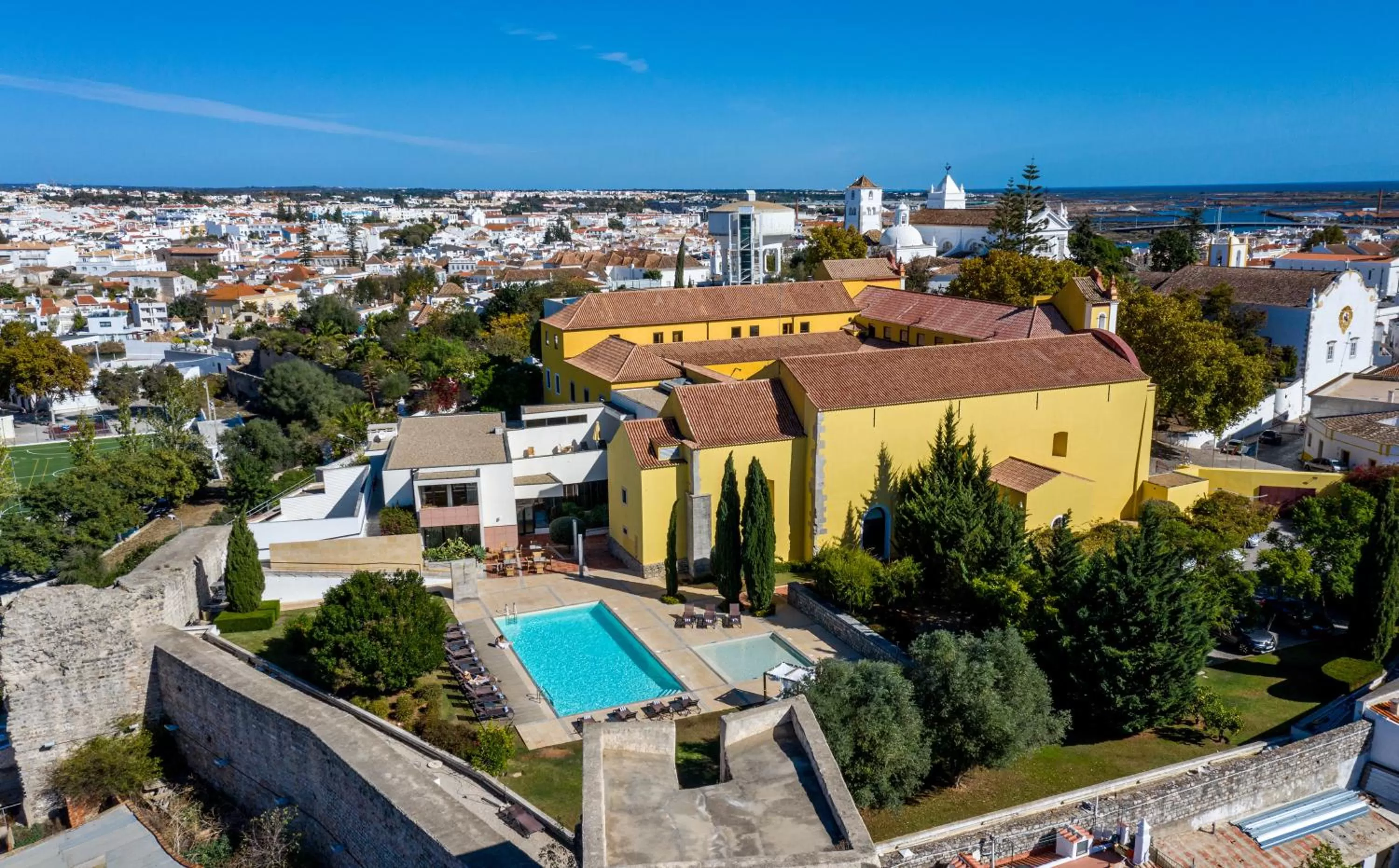 Bird's eye view in Pousada Convento de Tavira