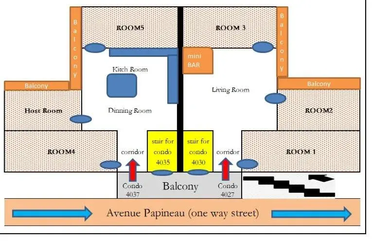 Floor Plan in Accueil Chez Francois