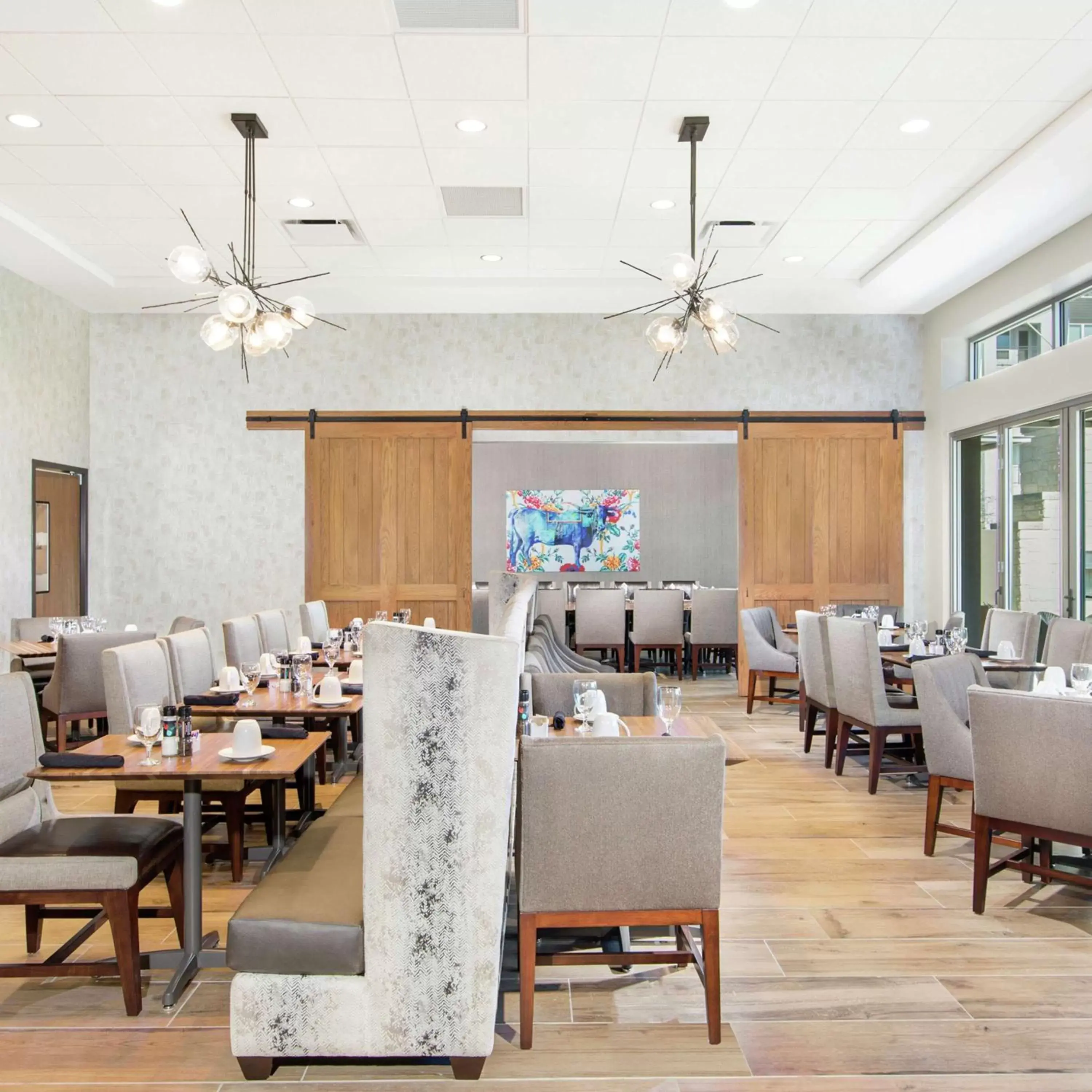 Dining area, Restaurant/Places to Eat in DoubleTree by Hilton San Antonio Northwest - La Cantera