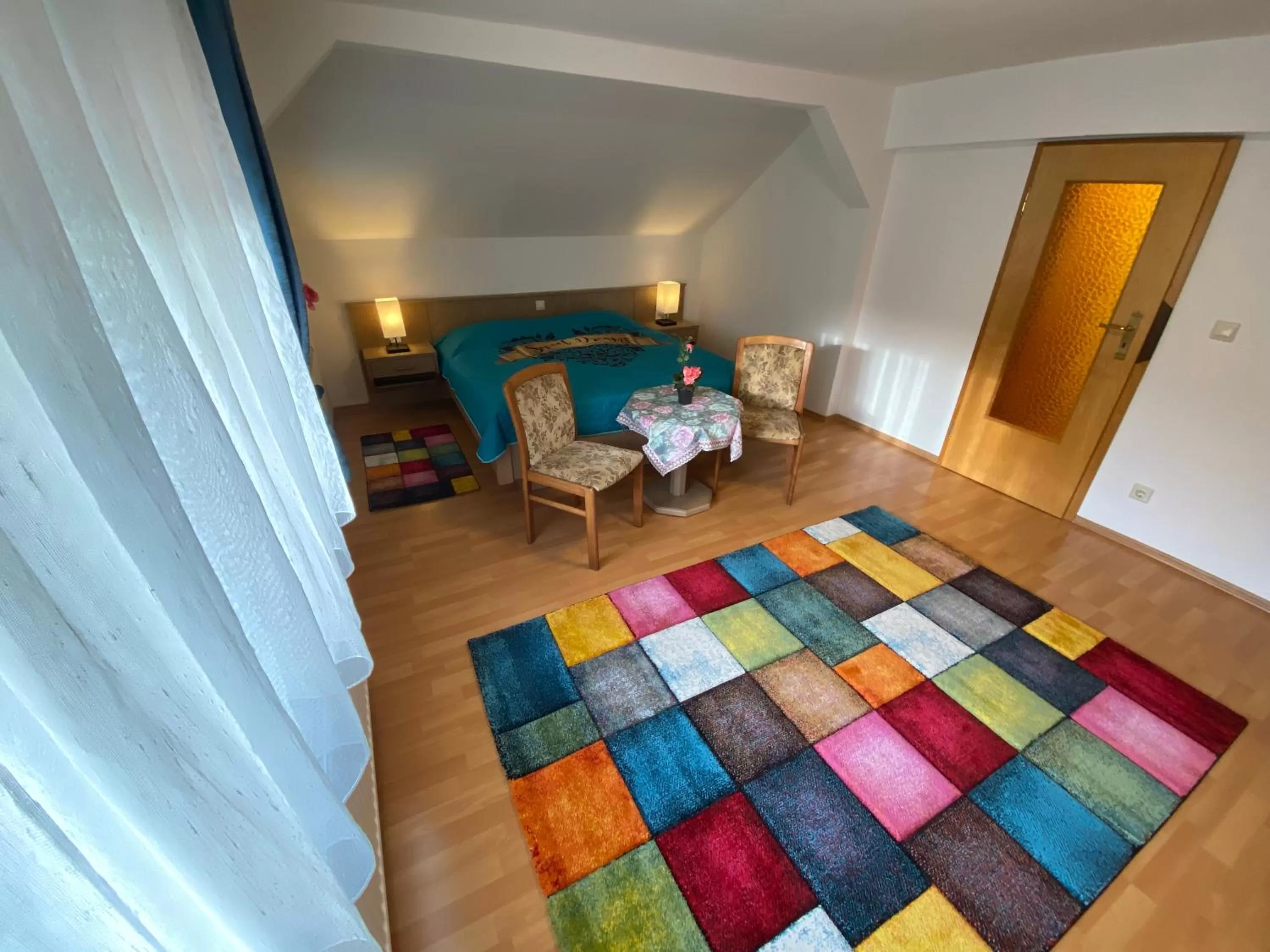 Bed in Hotel Bielatal