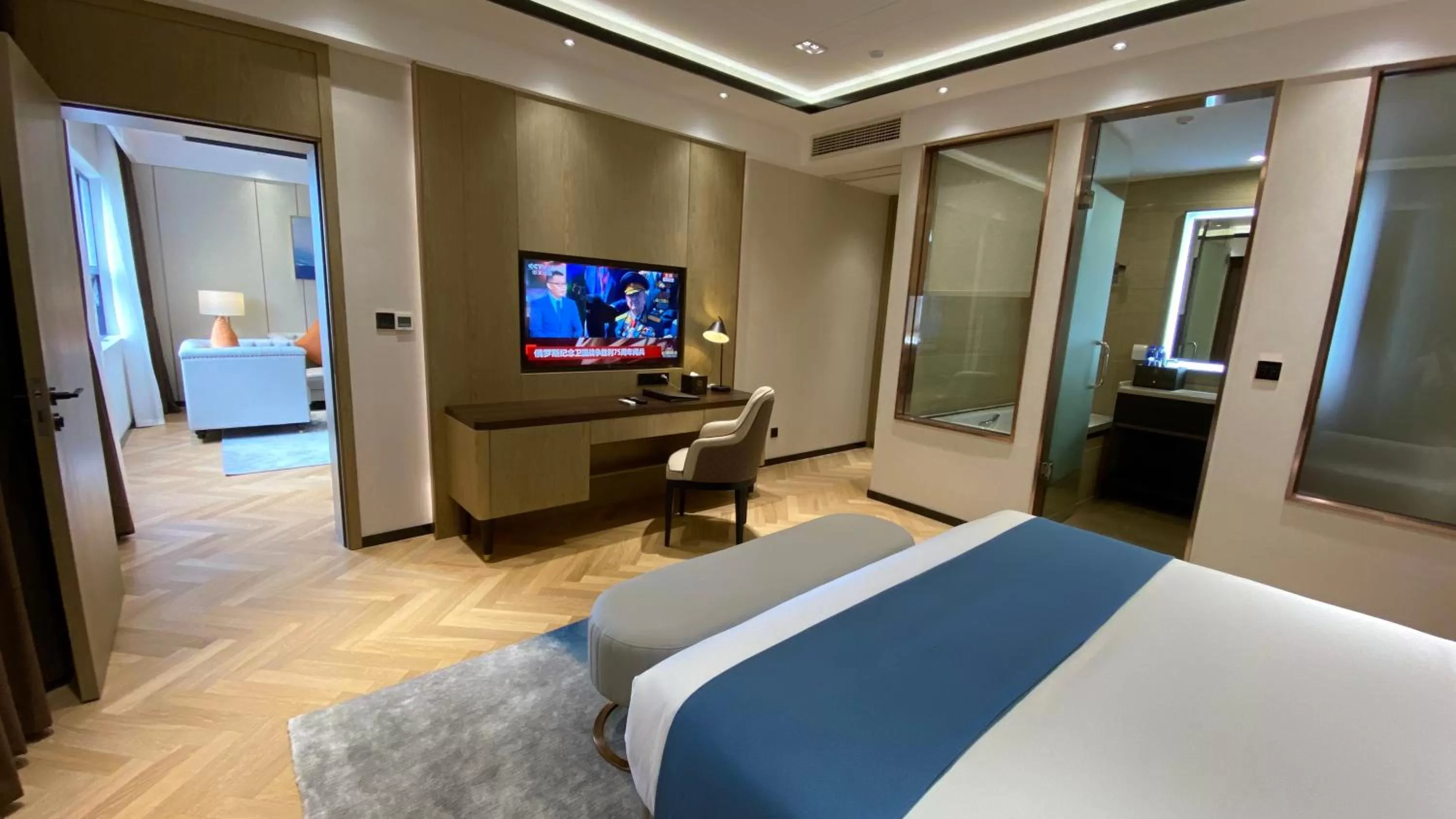 Bed in Ocean Delight Boutique Hotel 海悦精品酒店