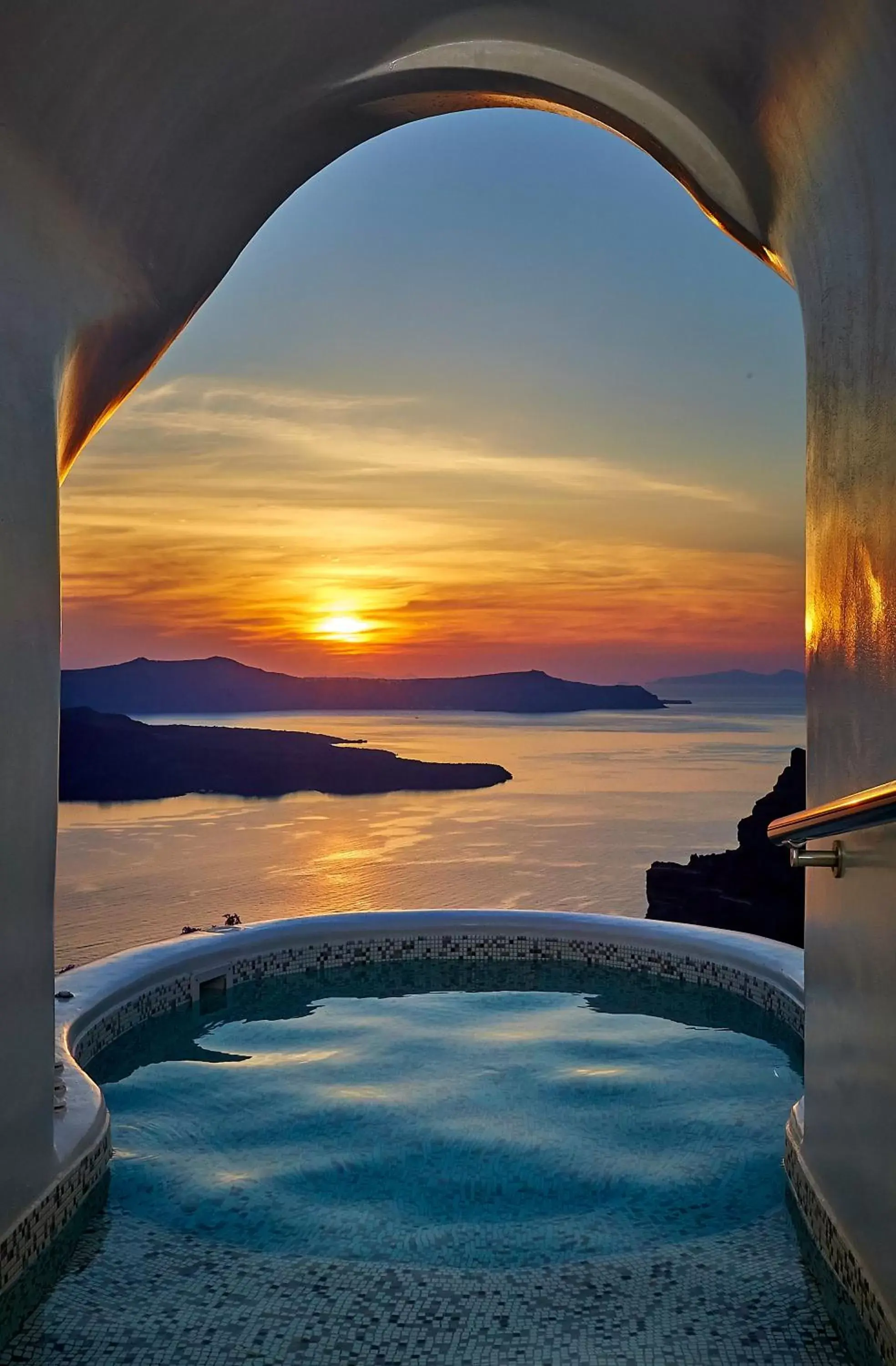 Time of day, Swimming Pool in Volcano View by Caldera Collection