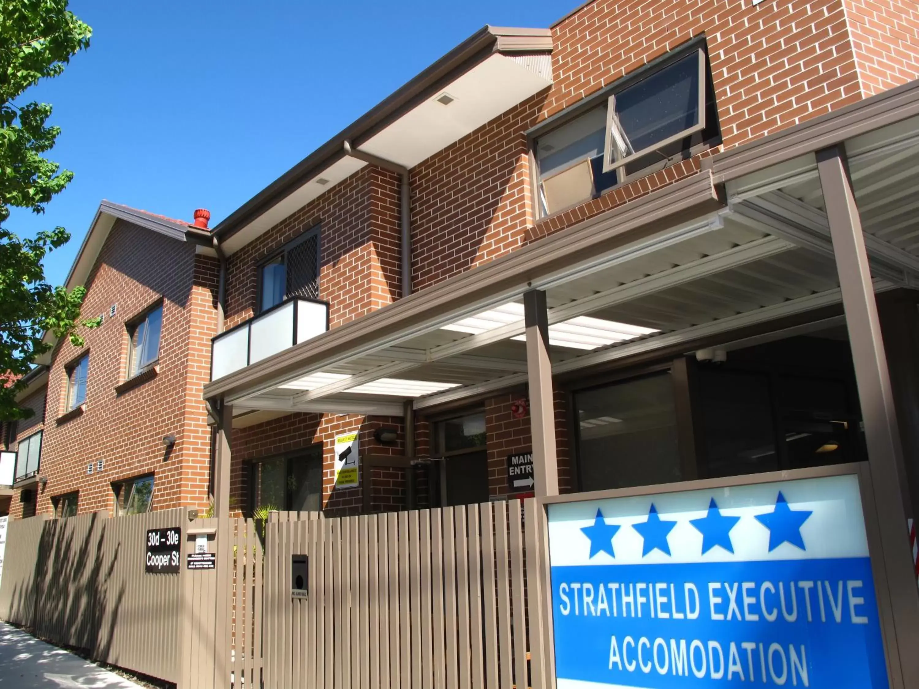 Facade/entrance, Property Building in Strathfield Executive Accommodation