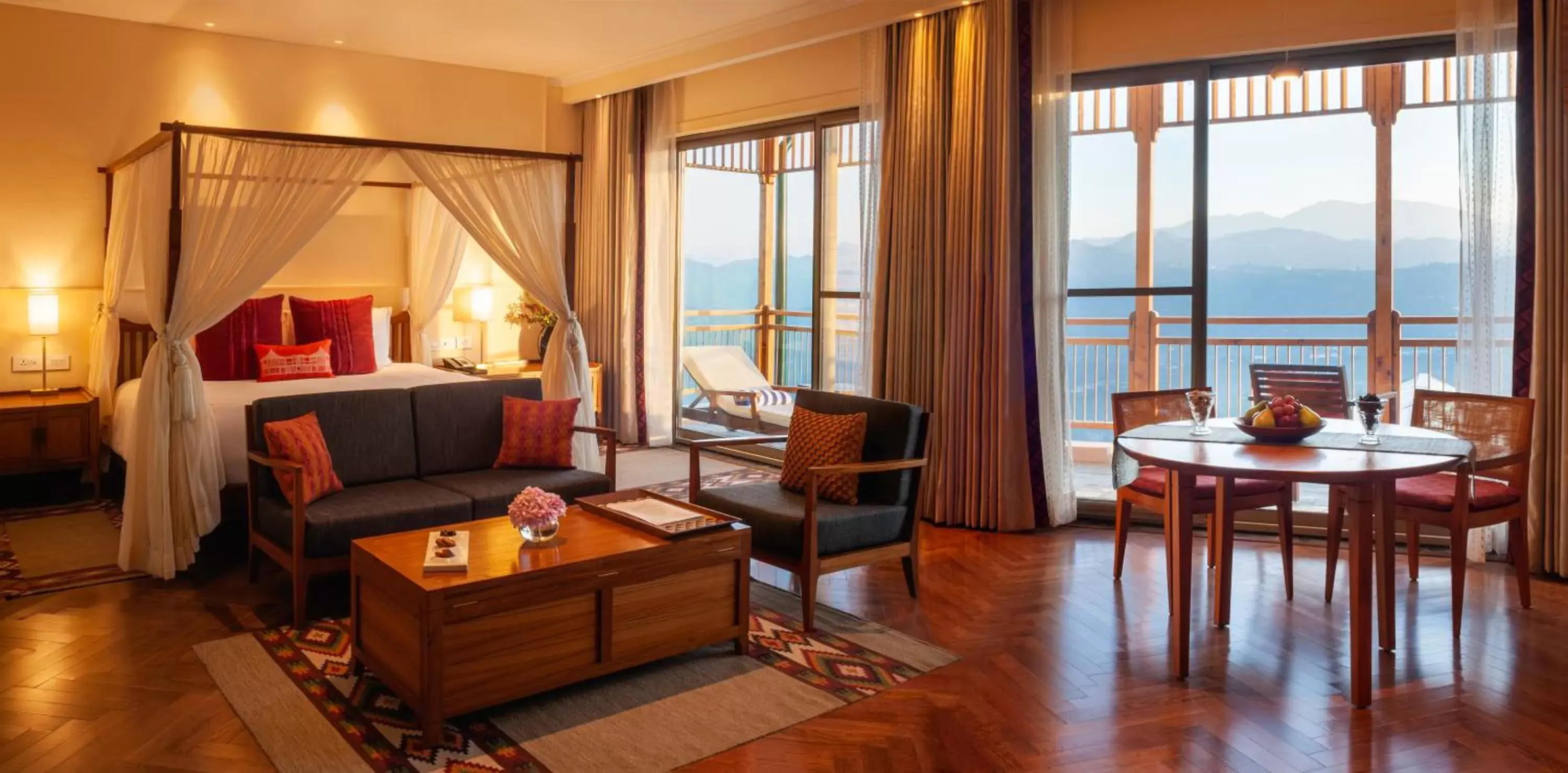 Bed, Seating Area in Taj Theog Resort & Spa Shimla