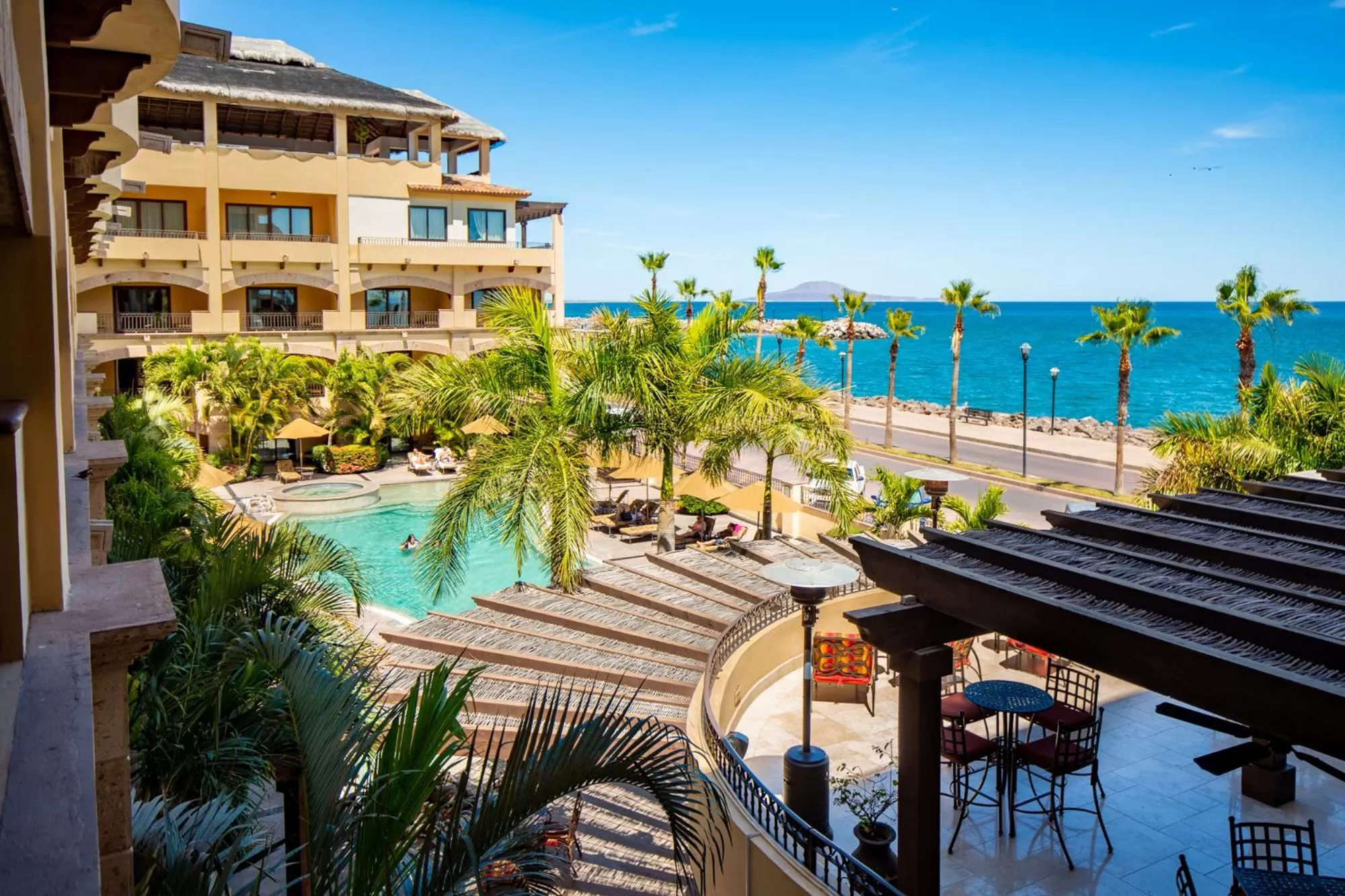 Pool view in La Mision Loreto