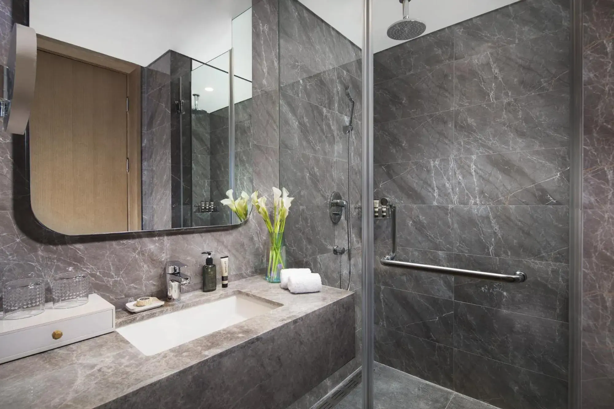 Shower, Bathroom in Somerset Zhongmao Changchun