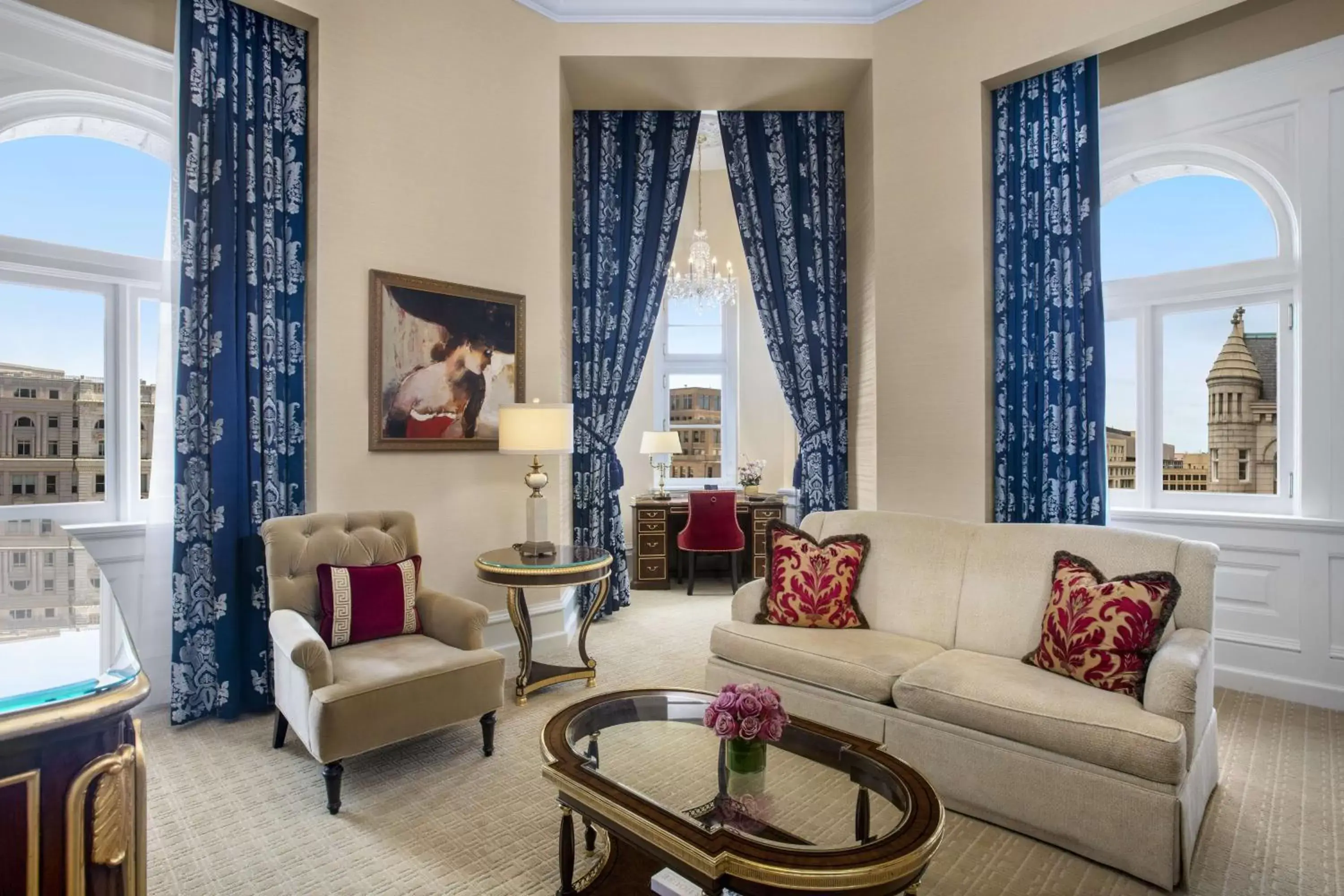 Bedroom, Seating Area in Waldorf Astoria Washington DC