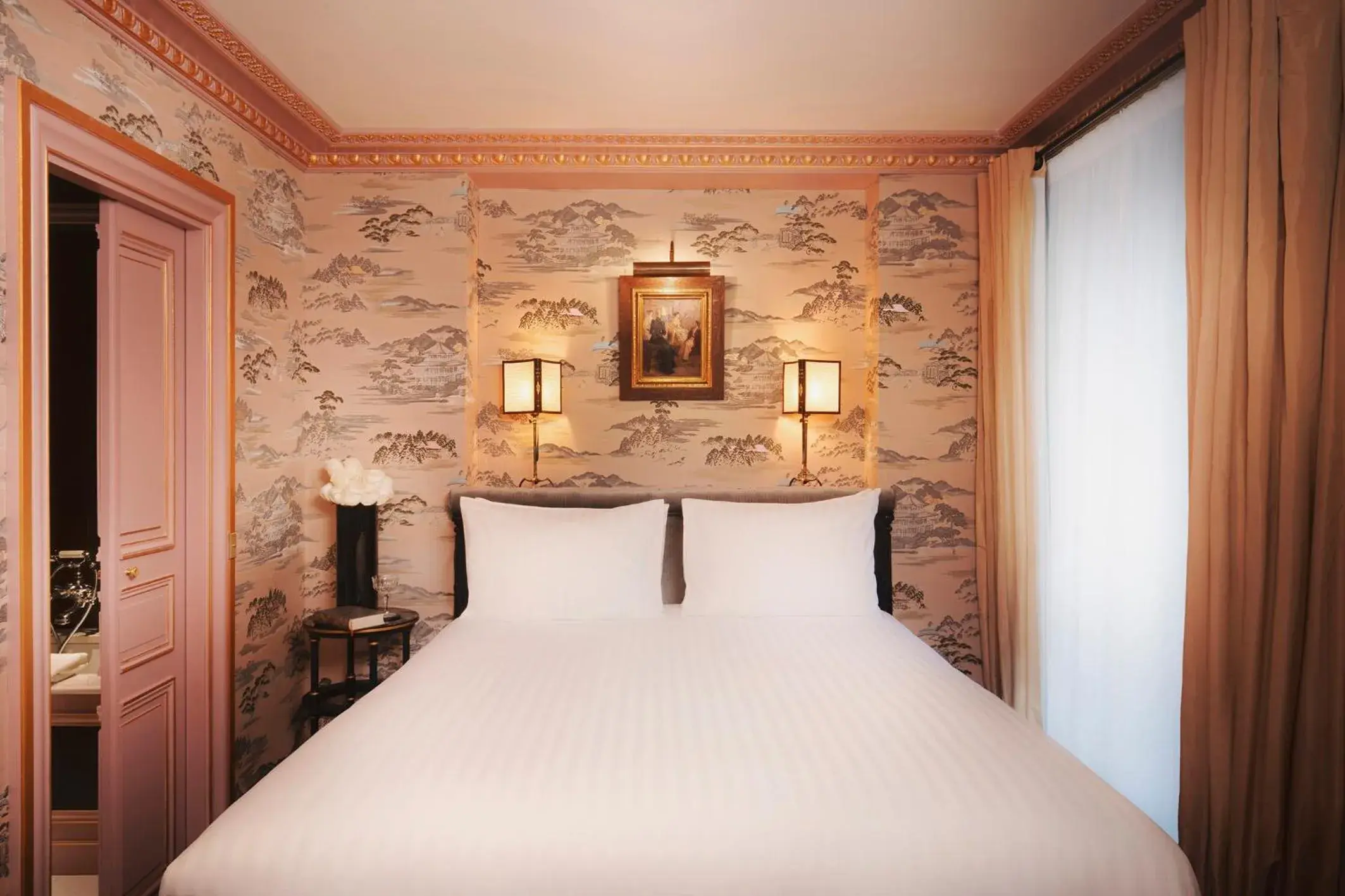 Bedroom, Bed in Maison Proust, Hotel & Spa La Mer