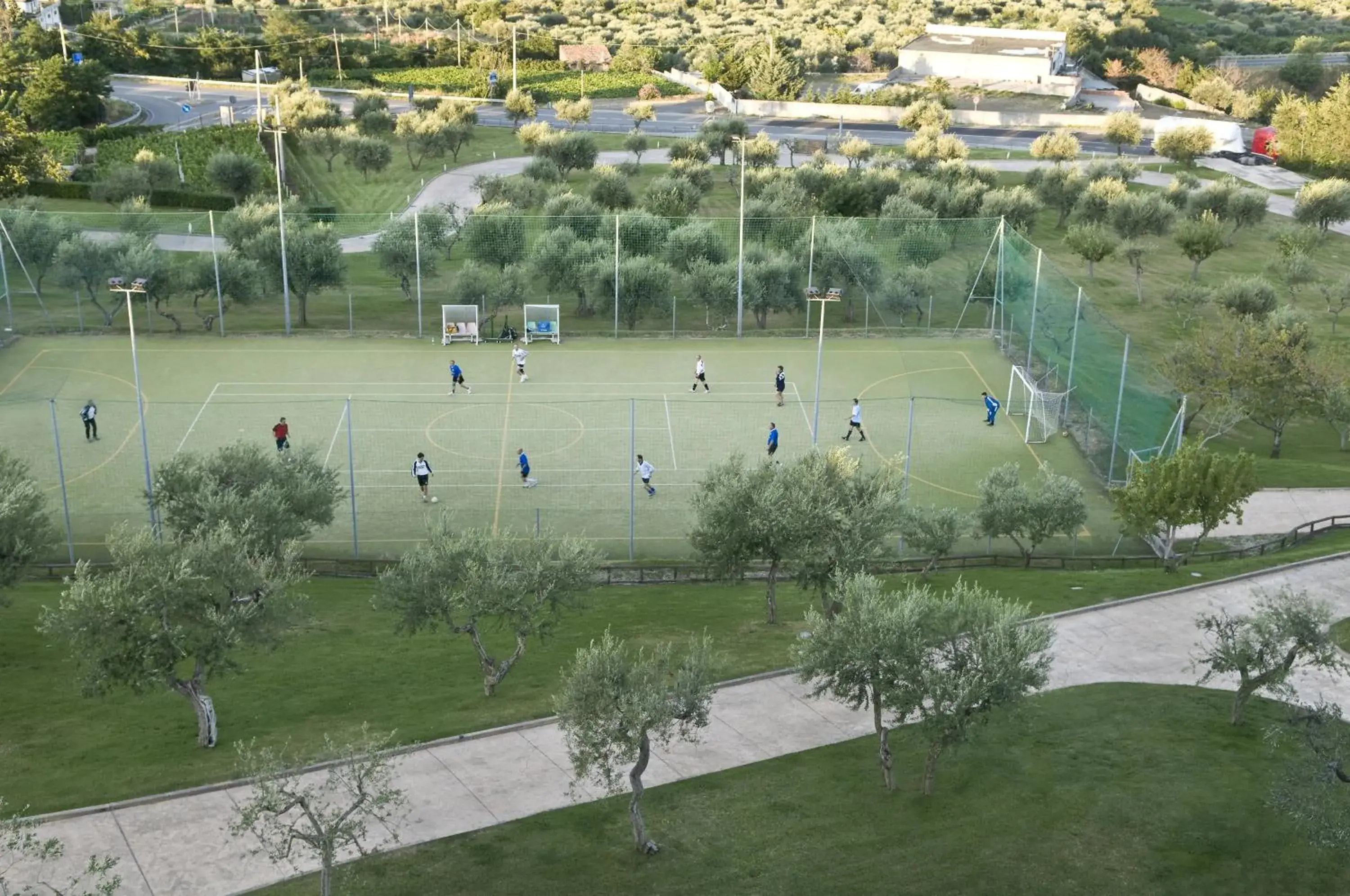 Tennis court in Grand Hotel Garden