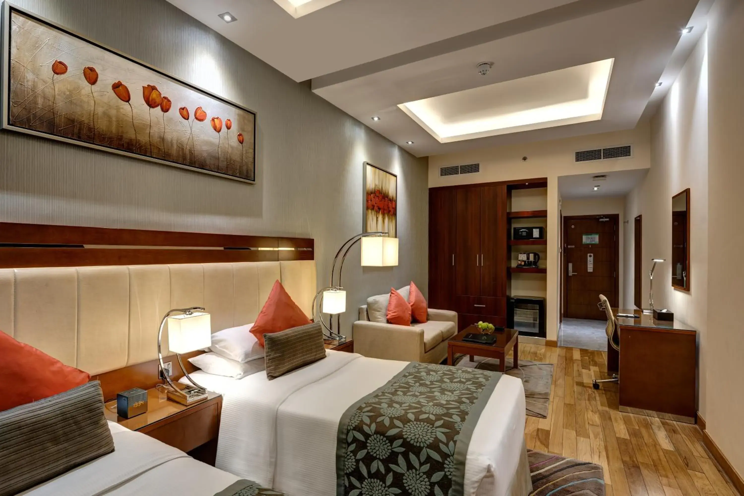 Bedroom in Rose Park Hotel - Al Barsha, Opposite Metro Station