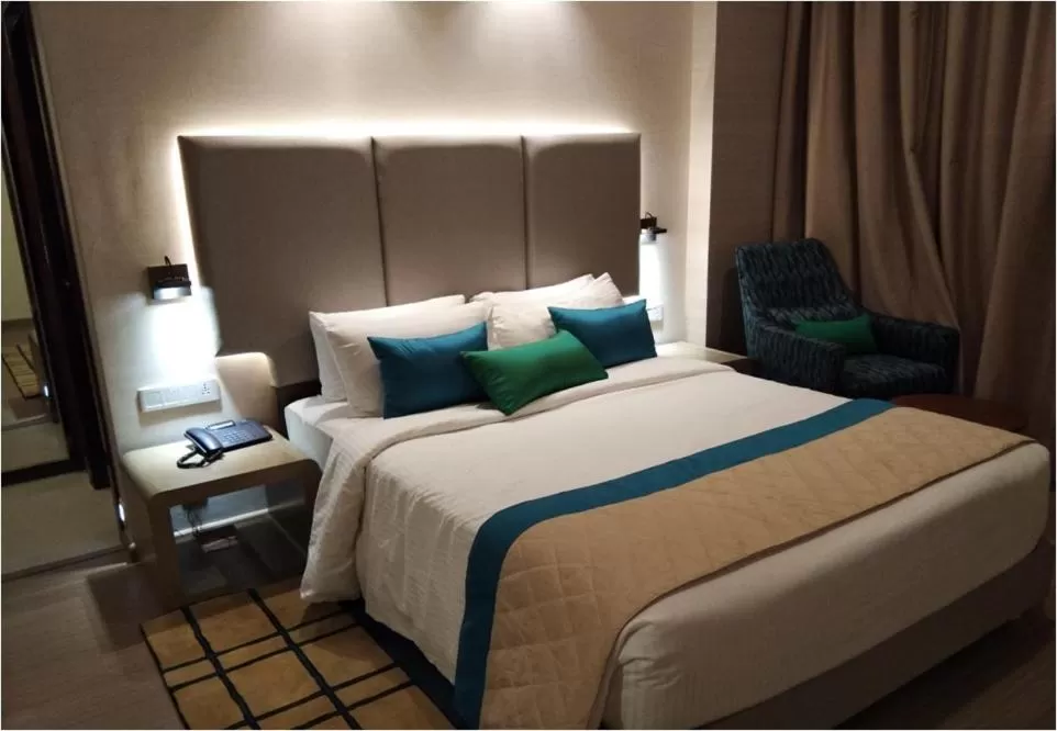 Bed in Hotel Claresta