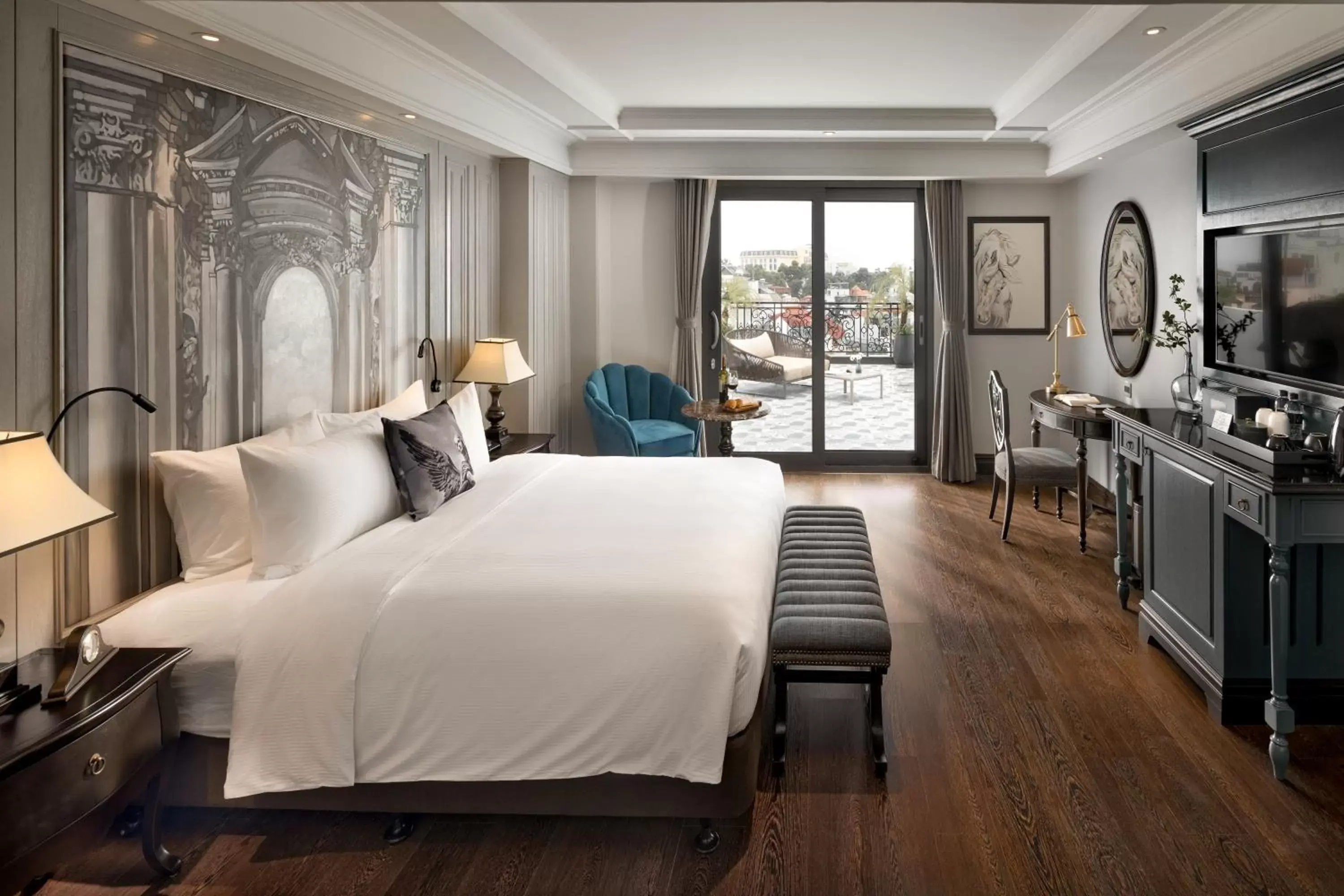 Property building, Bed in Meritel Hanoi Property building, Bed in Meritel Hanoi