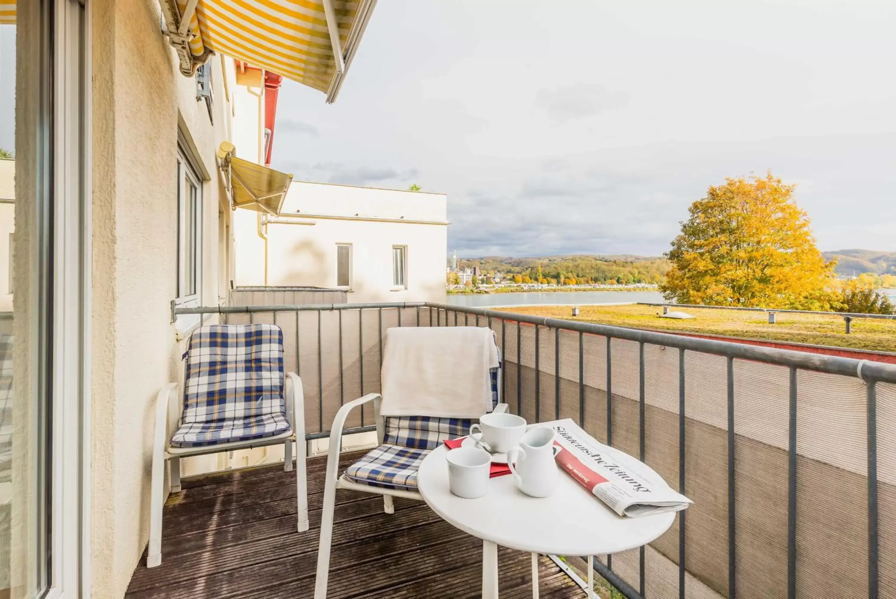Balcony/Terrace in Hotel Rhein-Residenz