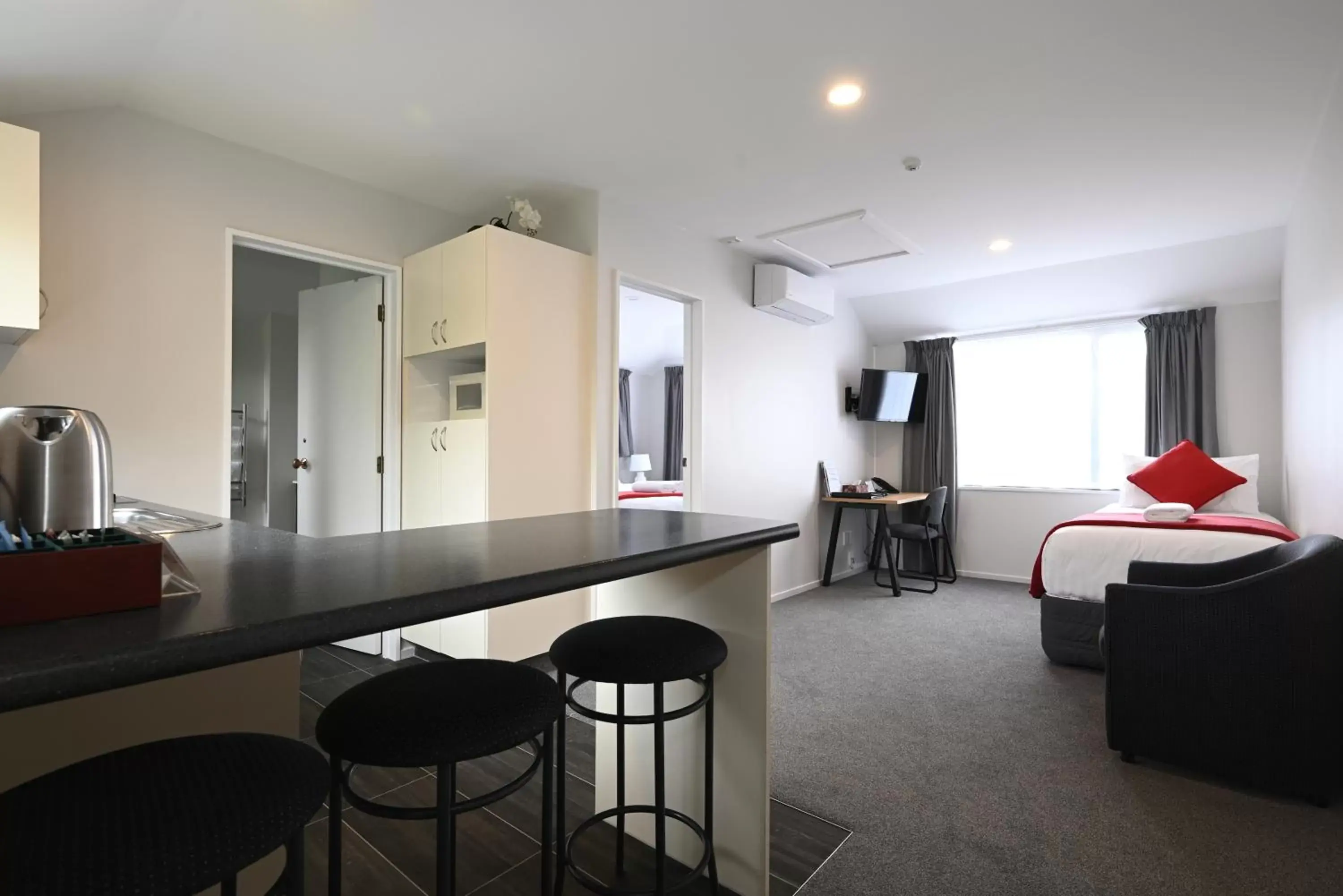 Living room, Seating Area in Riccarton Mall Motel