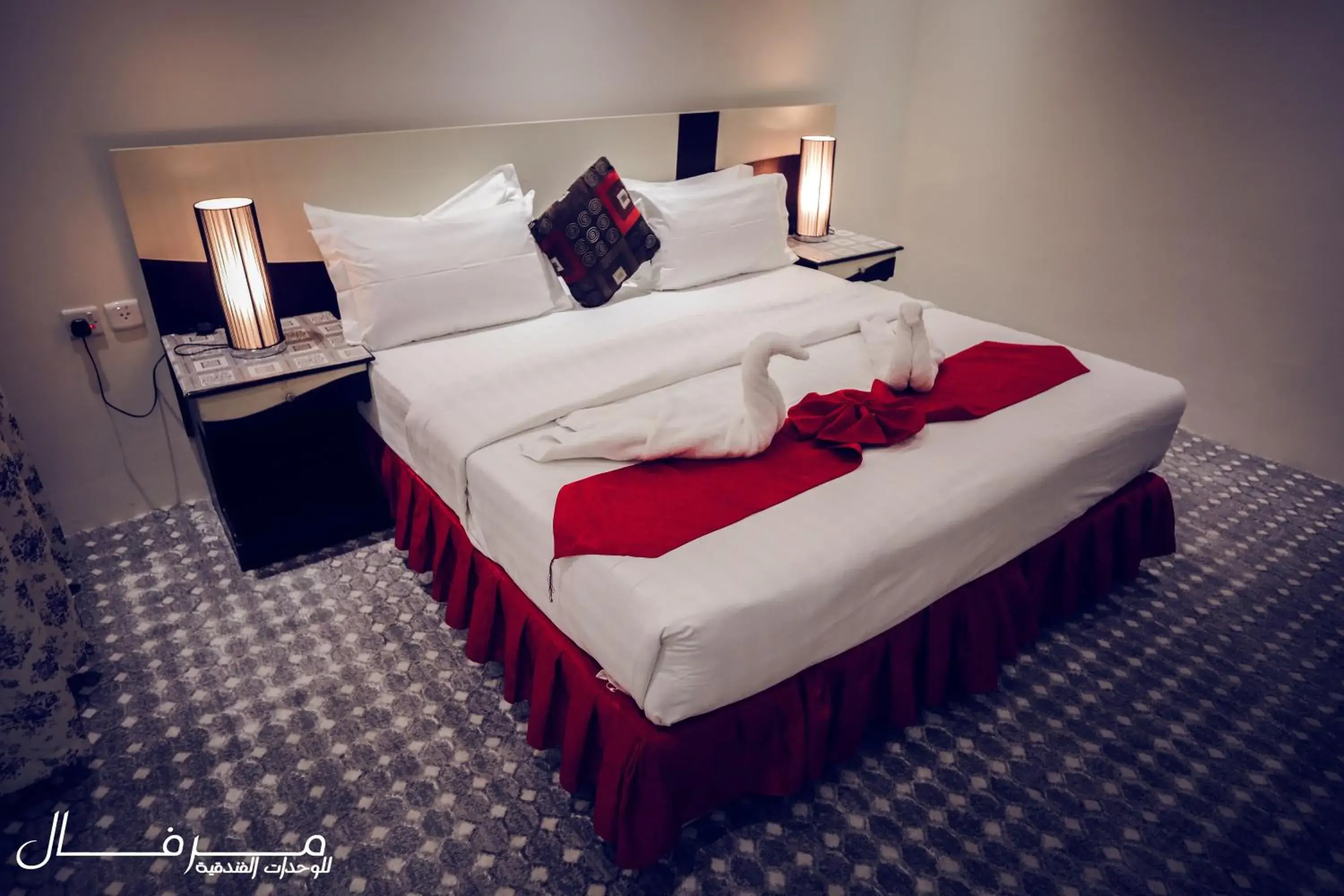 Bed in Merfal Hotel Apartments Al Taawan