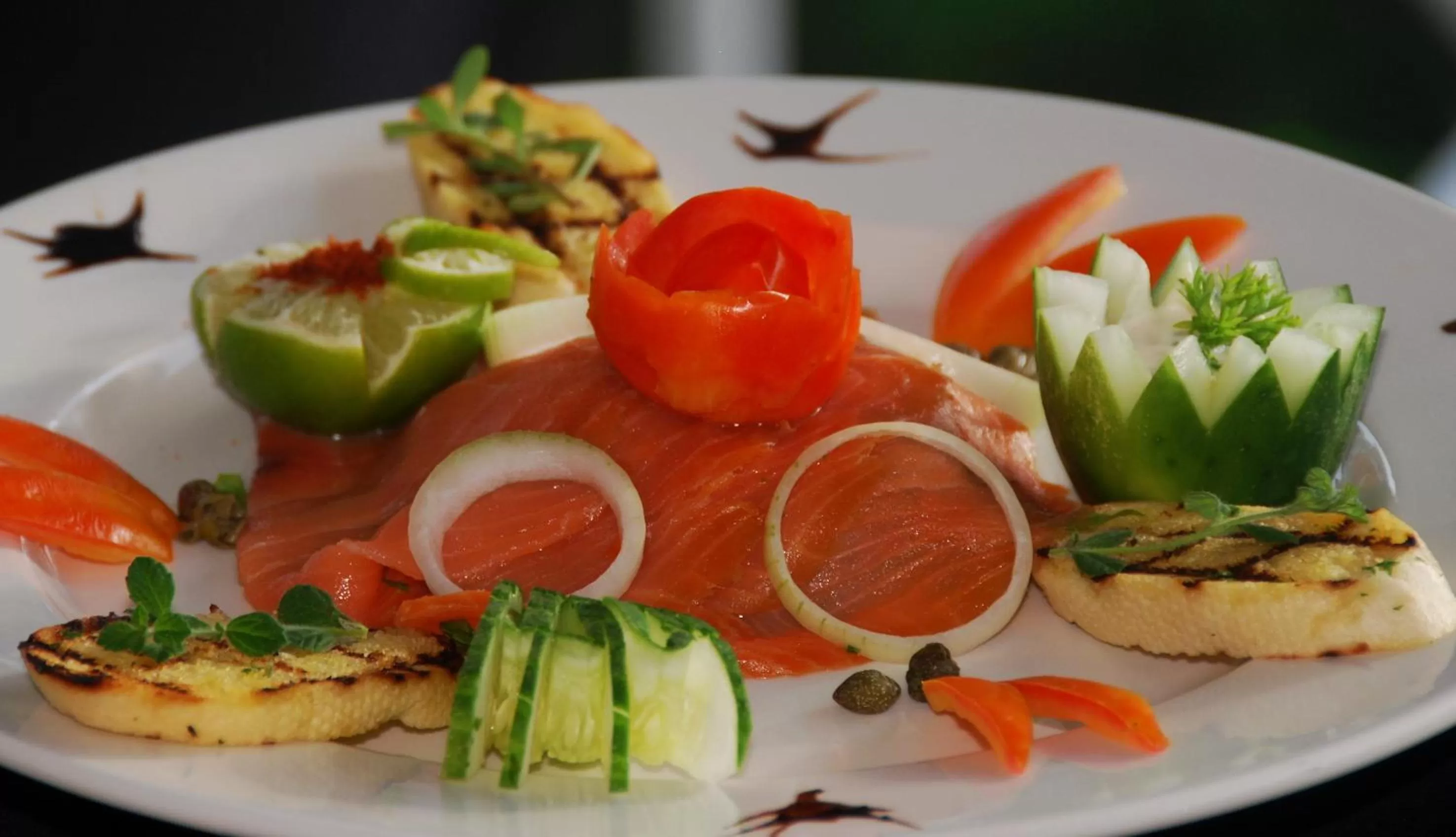 Food close-up in Half Moon Blue Hotel