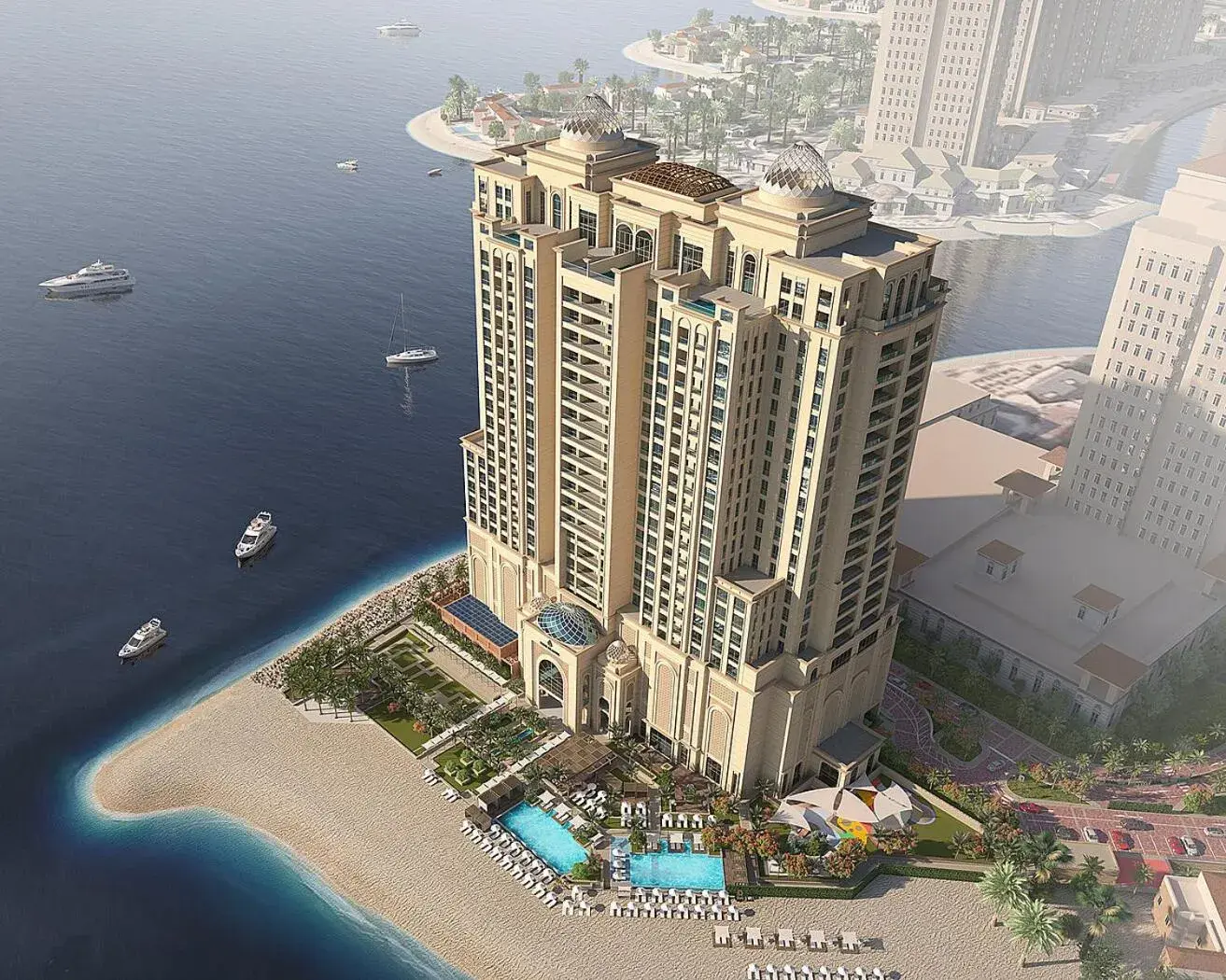 Property building, Bird's-eye View in Four Seasons Resort and Residences at The Pearl - Qatar