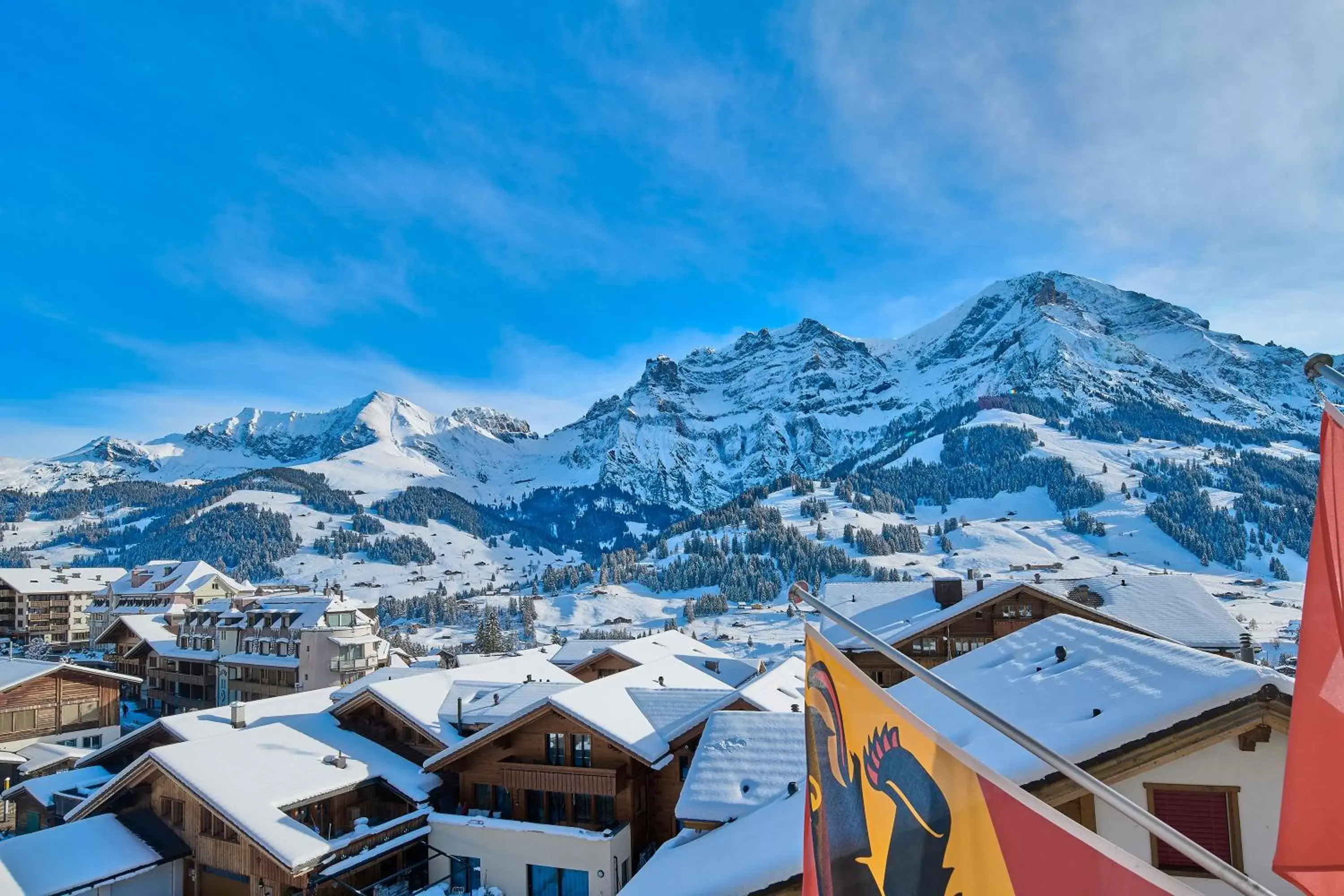 View (from property/room), Winter in Hotel Bristol Relais du Silence Superior