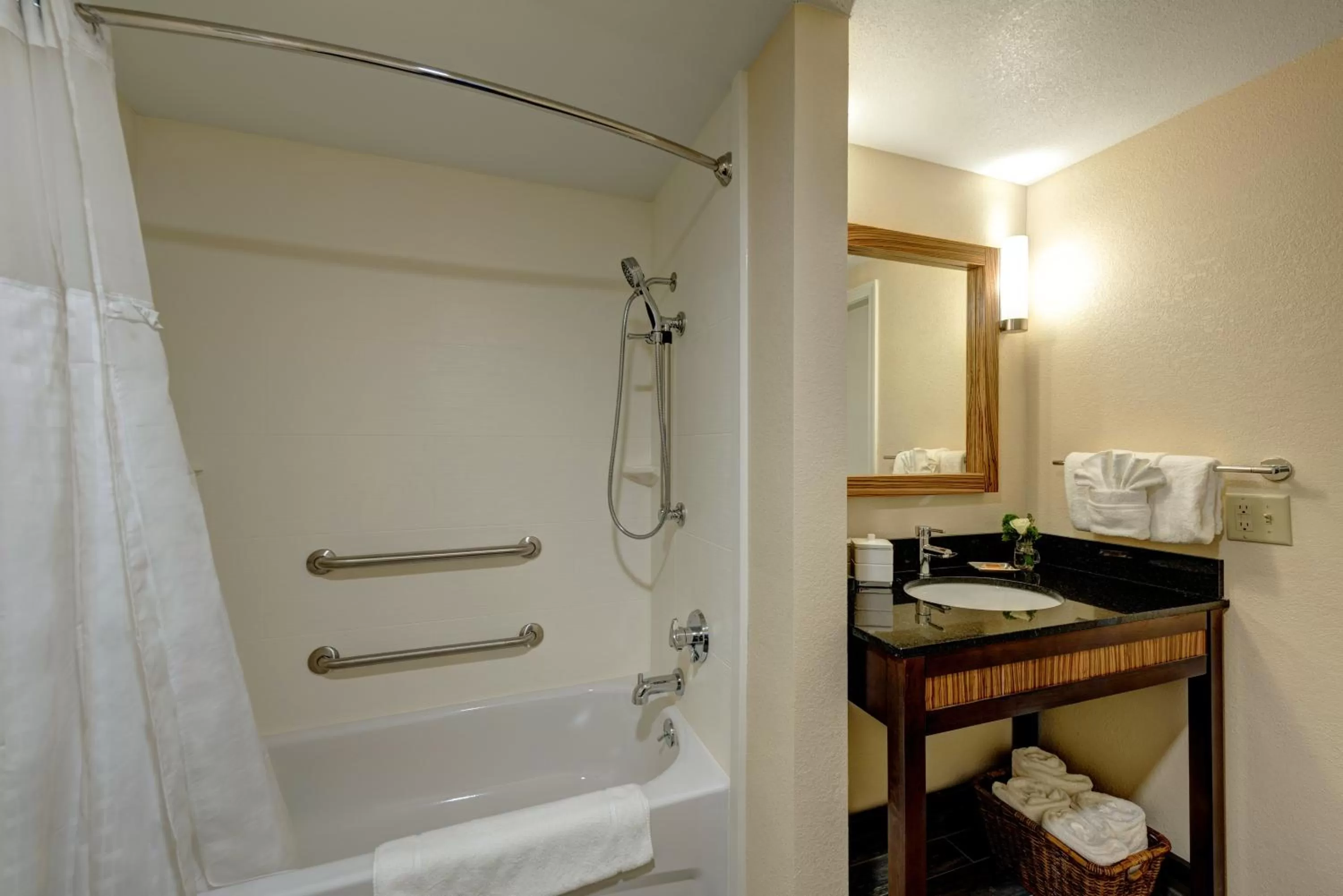 Bathroom in Garrison Hotel & Suites Dover-Portsmouth, an Ascend Collection Hotel