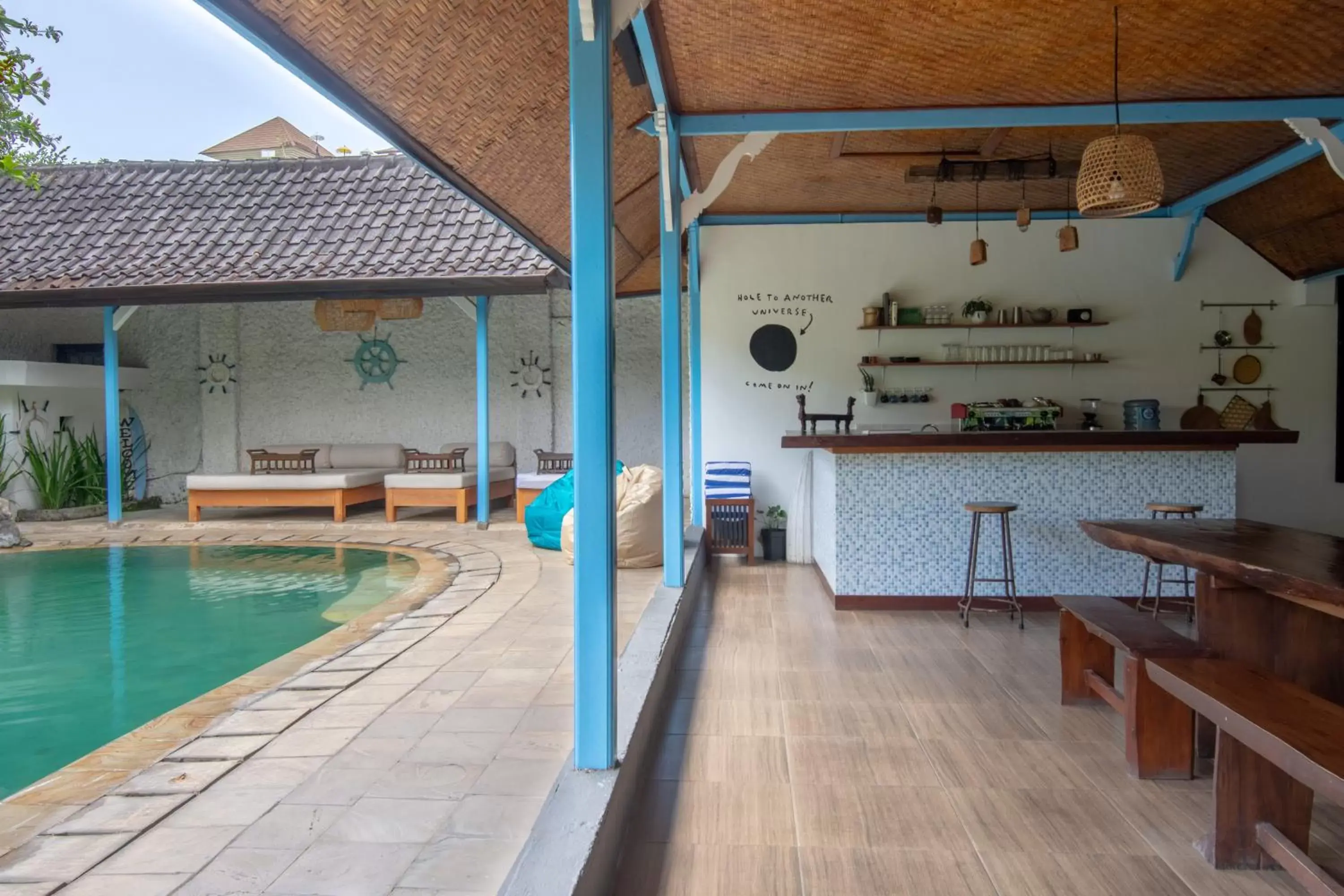 Lounge or bar, Swimming Pool in Sanur House