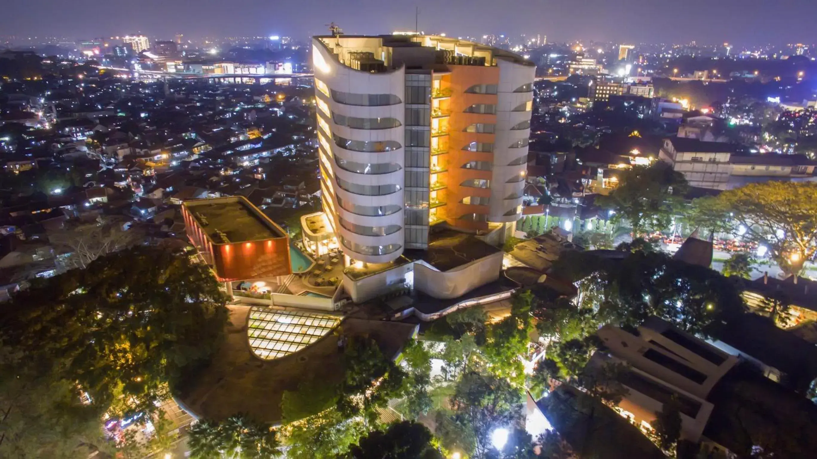 Night, Bird's-eye View in Sensa Hotel Bandung