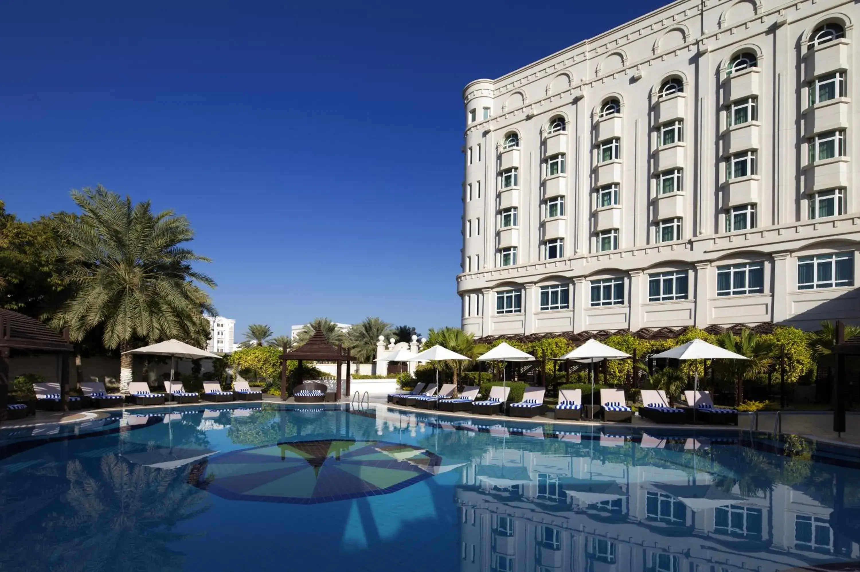 Facade/entrance, Swimming Pool in Radisson Blu Hotel, Muscat