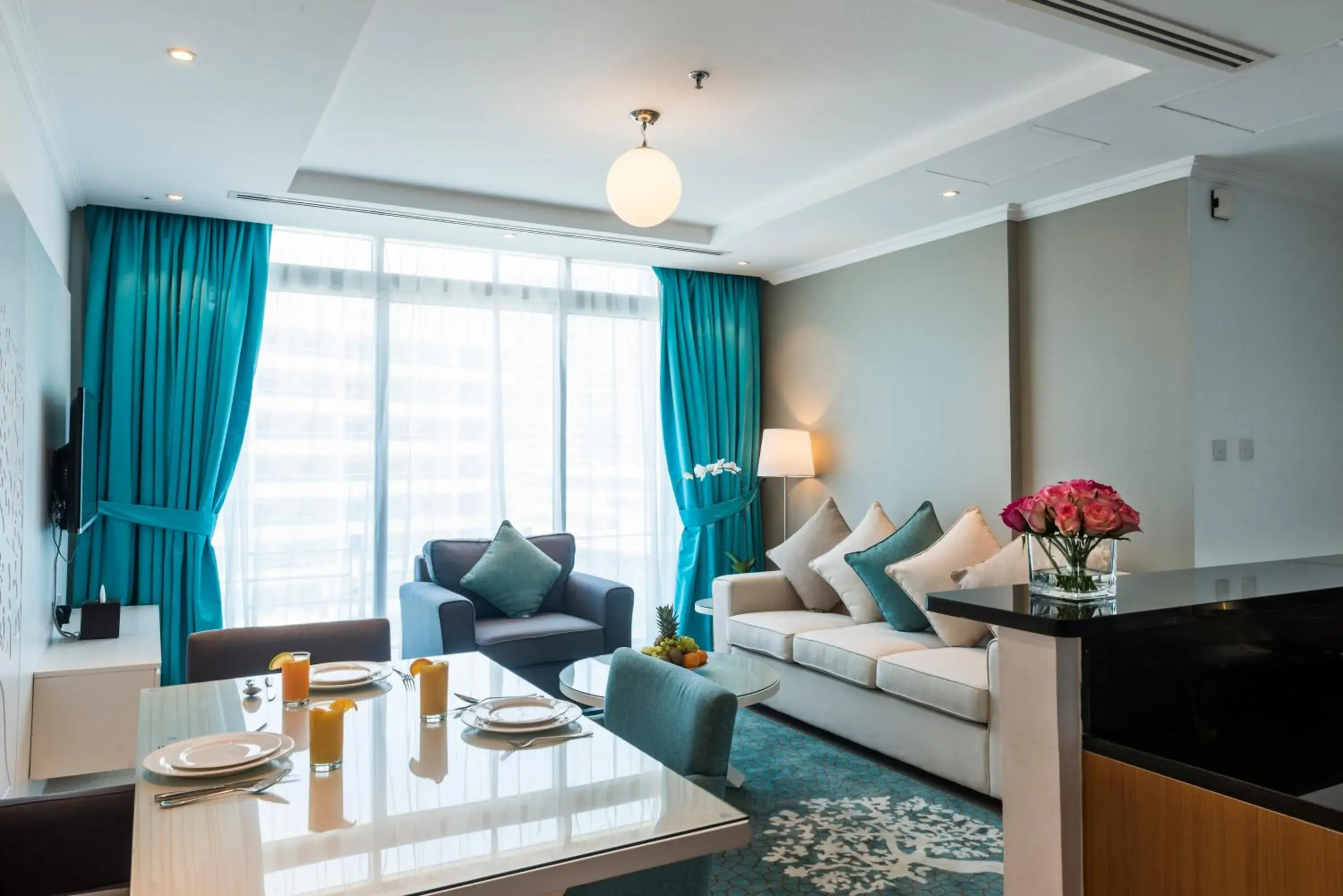 Living room in Jannah Marina Hotel Apartments