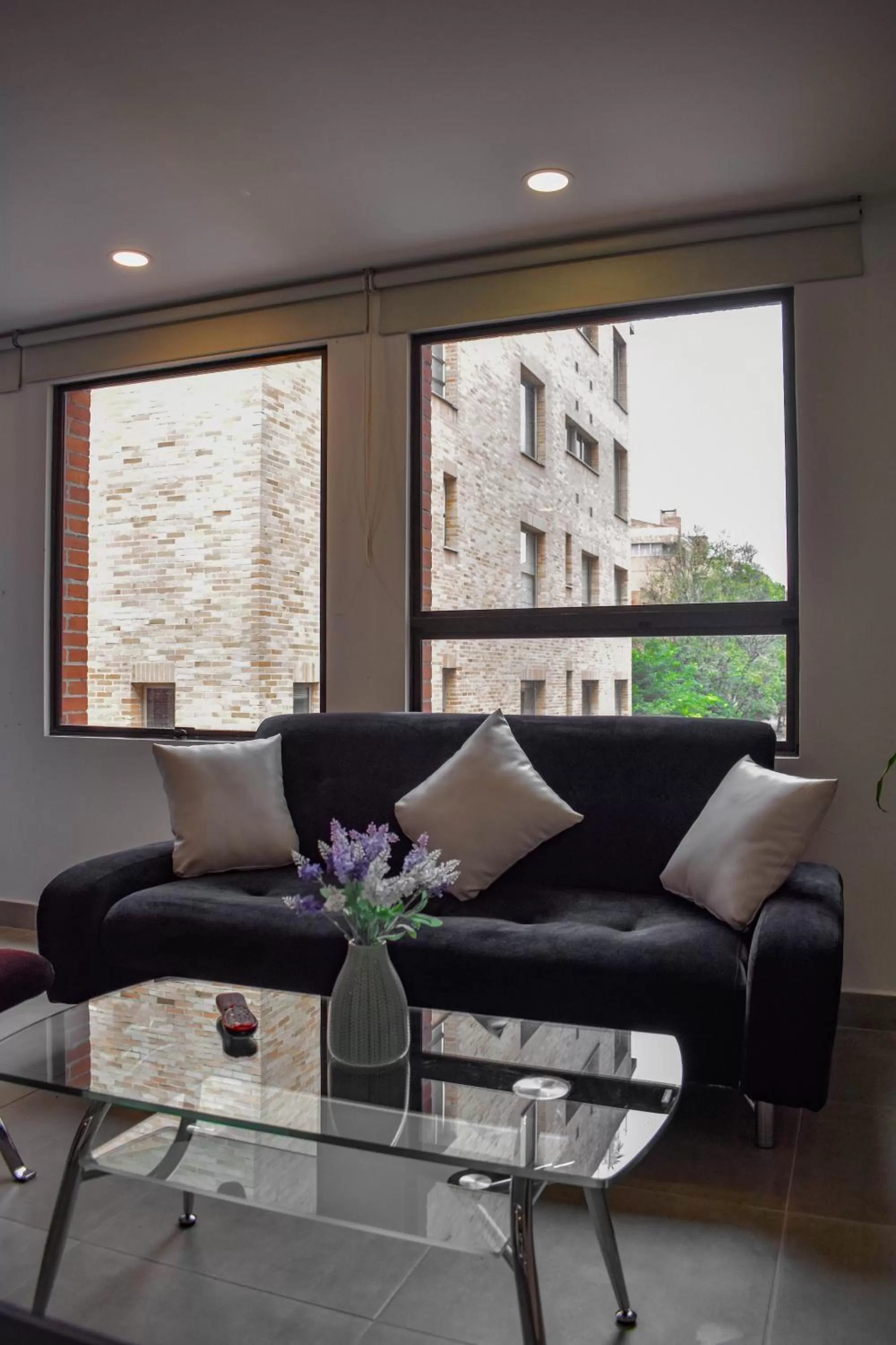 Seating area in Cora 96 Street Apartments