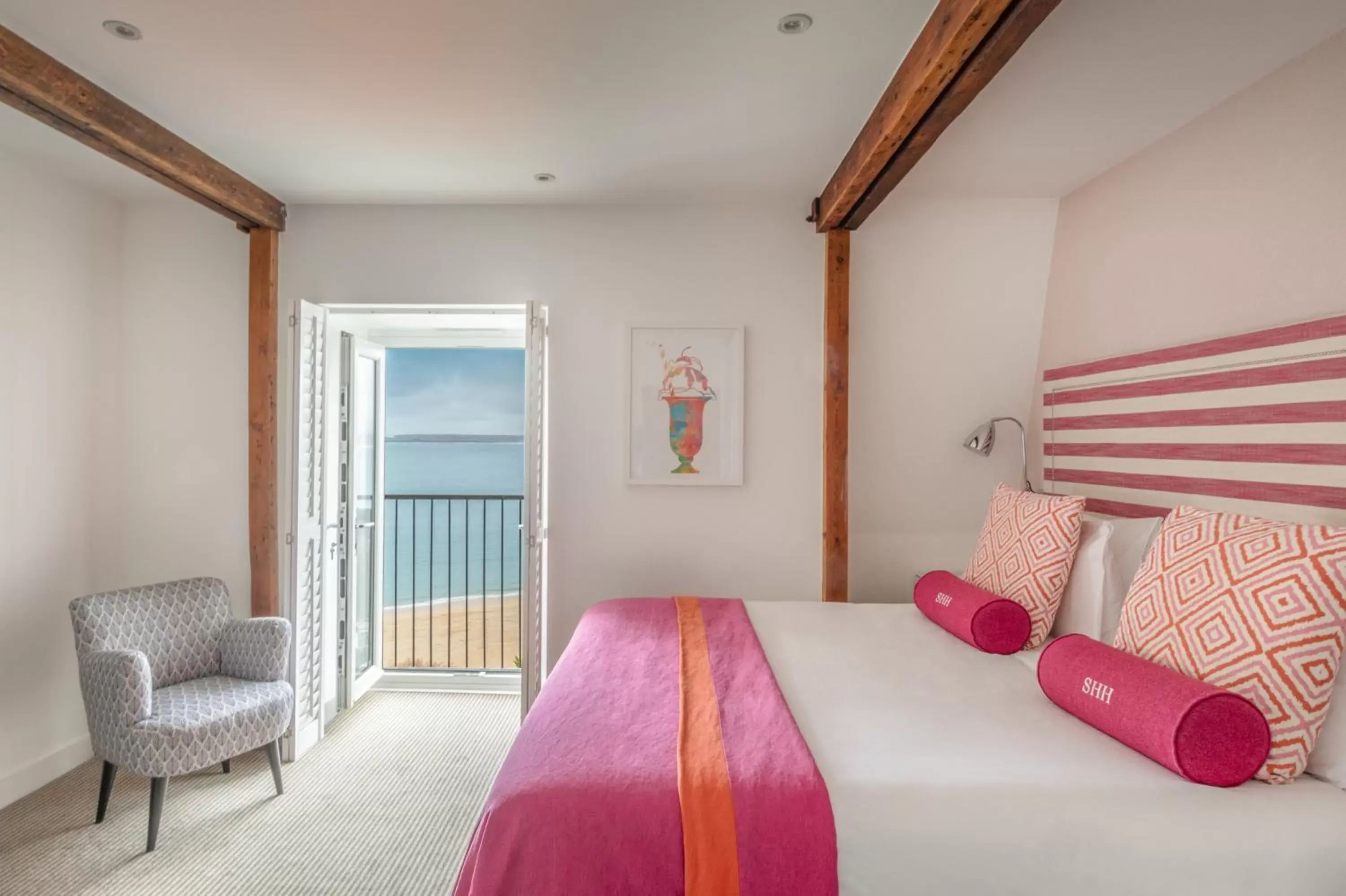 Deluxe Double Room with Sea View in Harbour Hotel St Ives