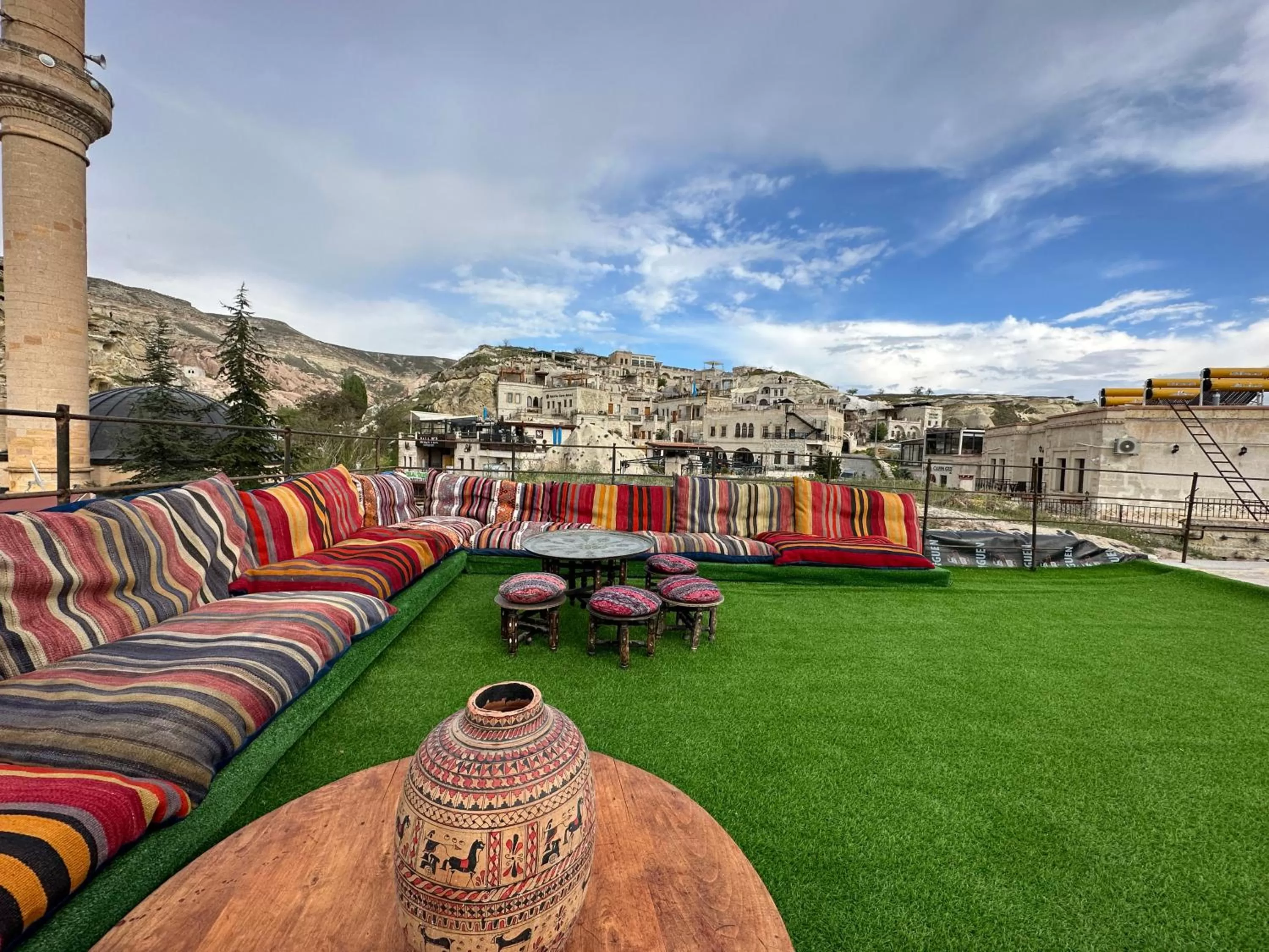 Balcony/Terrace in Atax Cave House