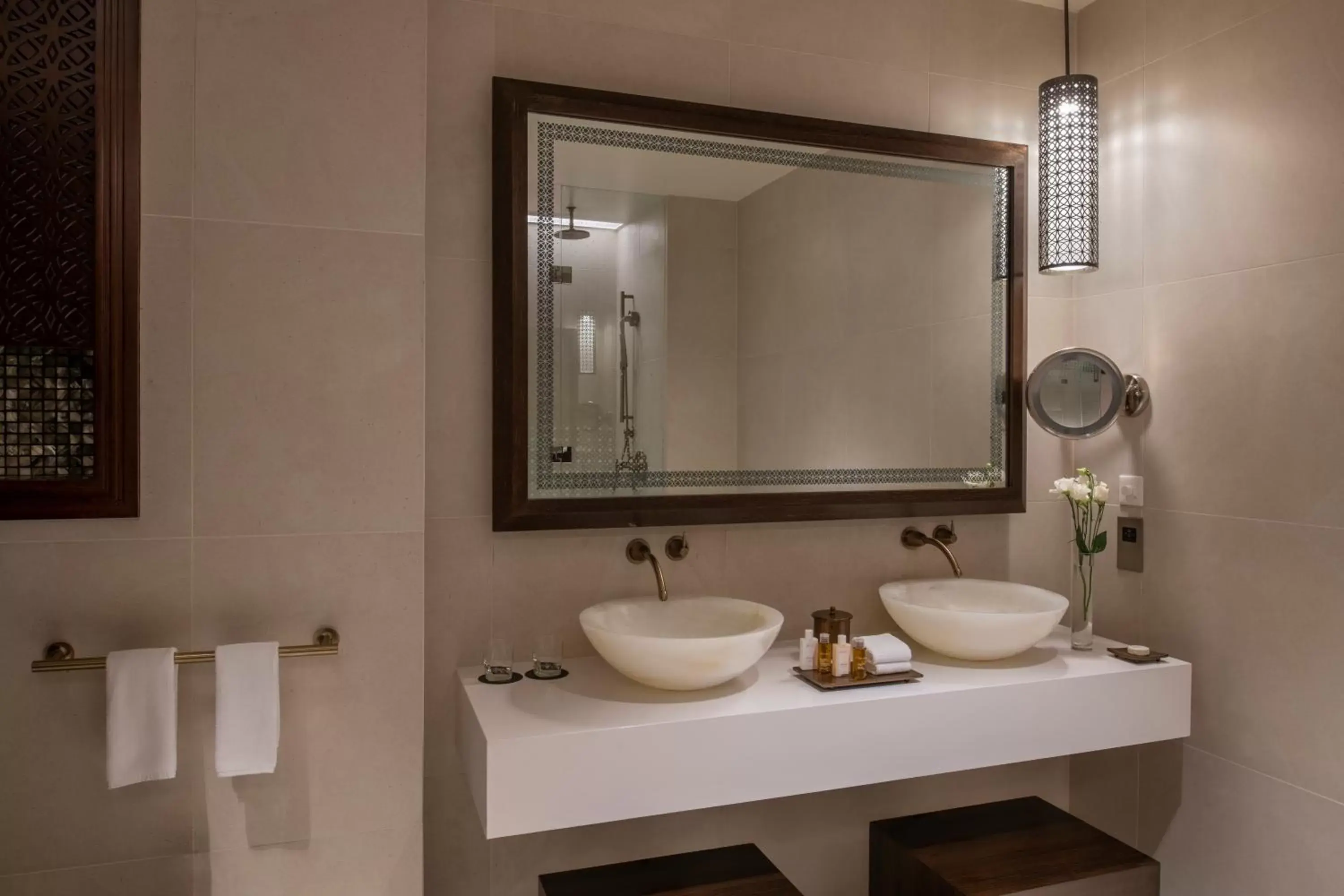 Bathroom in Alwadi Hotel Doha - MGallery