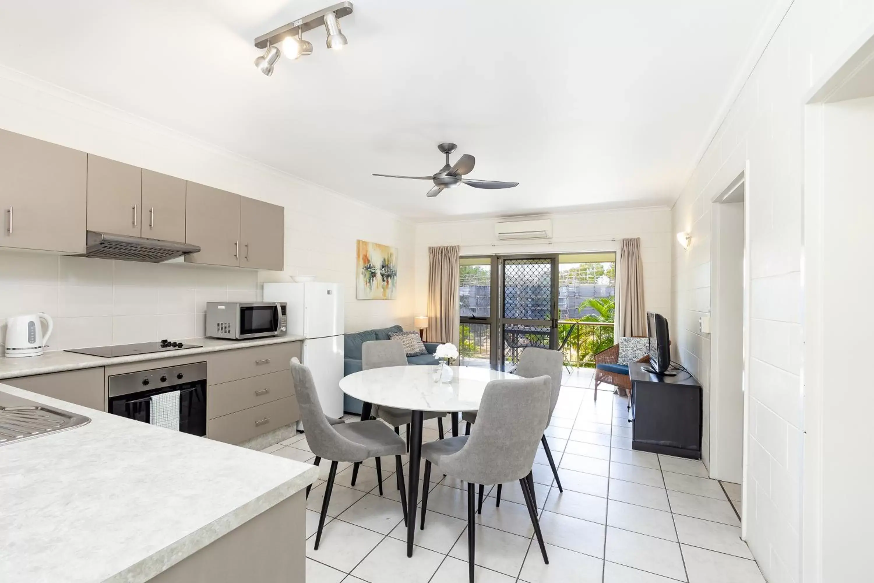 Living room, Dining Area in Clifton Sands Holiday Units