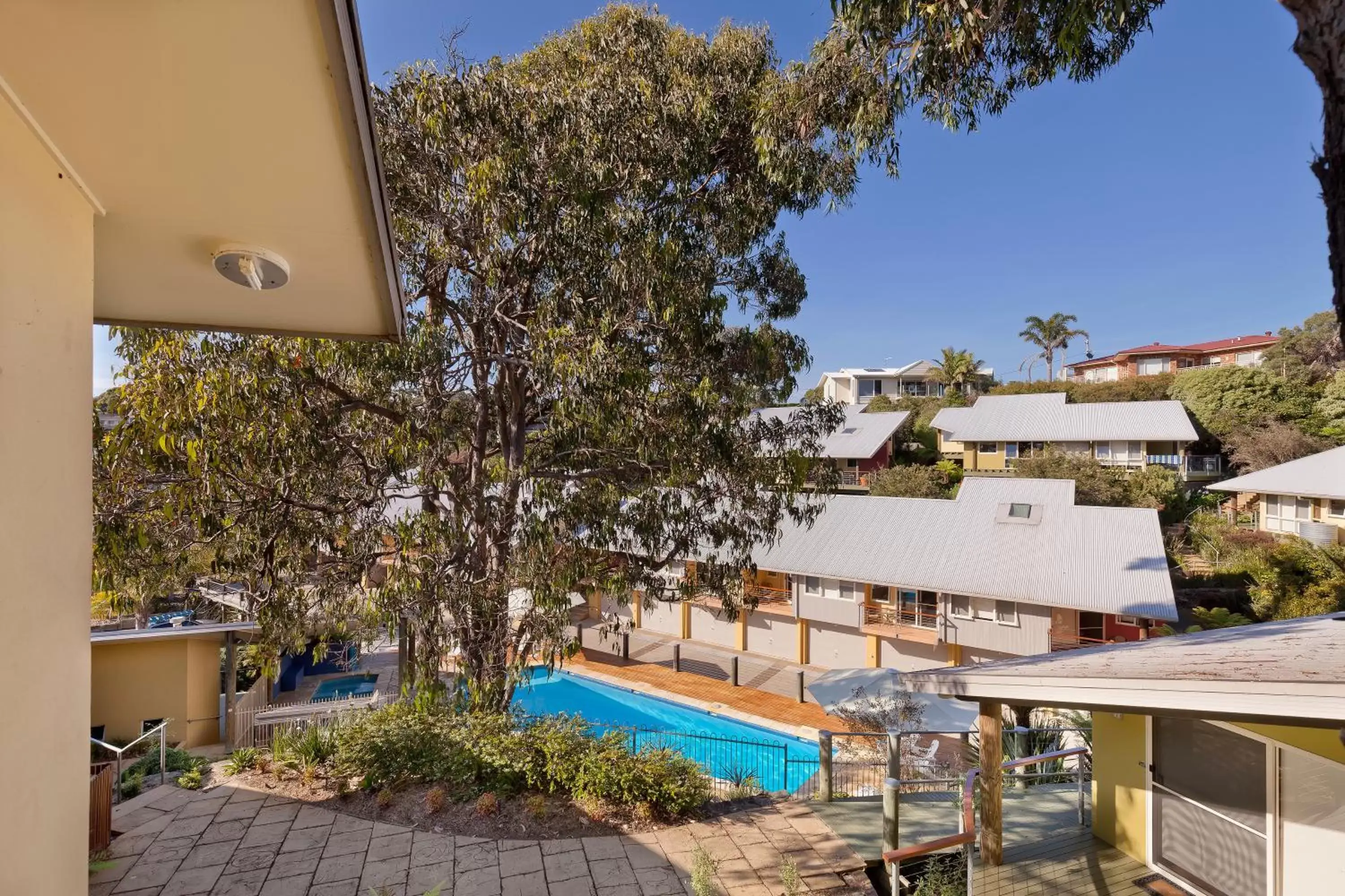 Garden, Pool View in Tathra Beach House Holiday Apartments