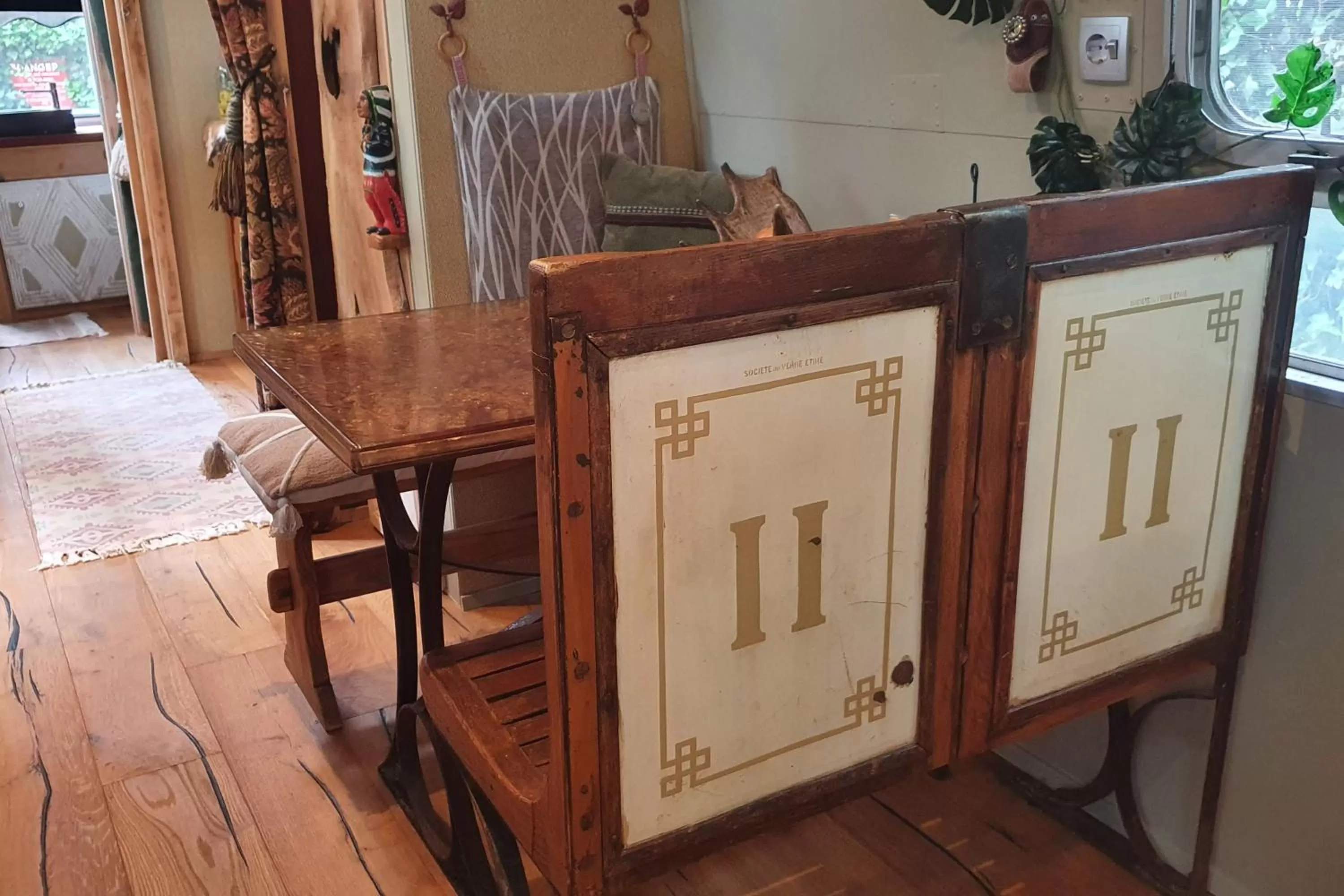 Seating area in AirstreamNB