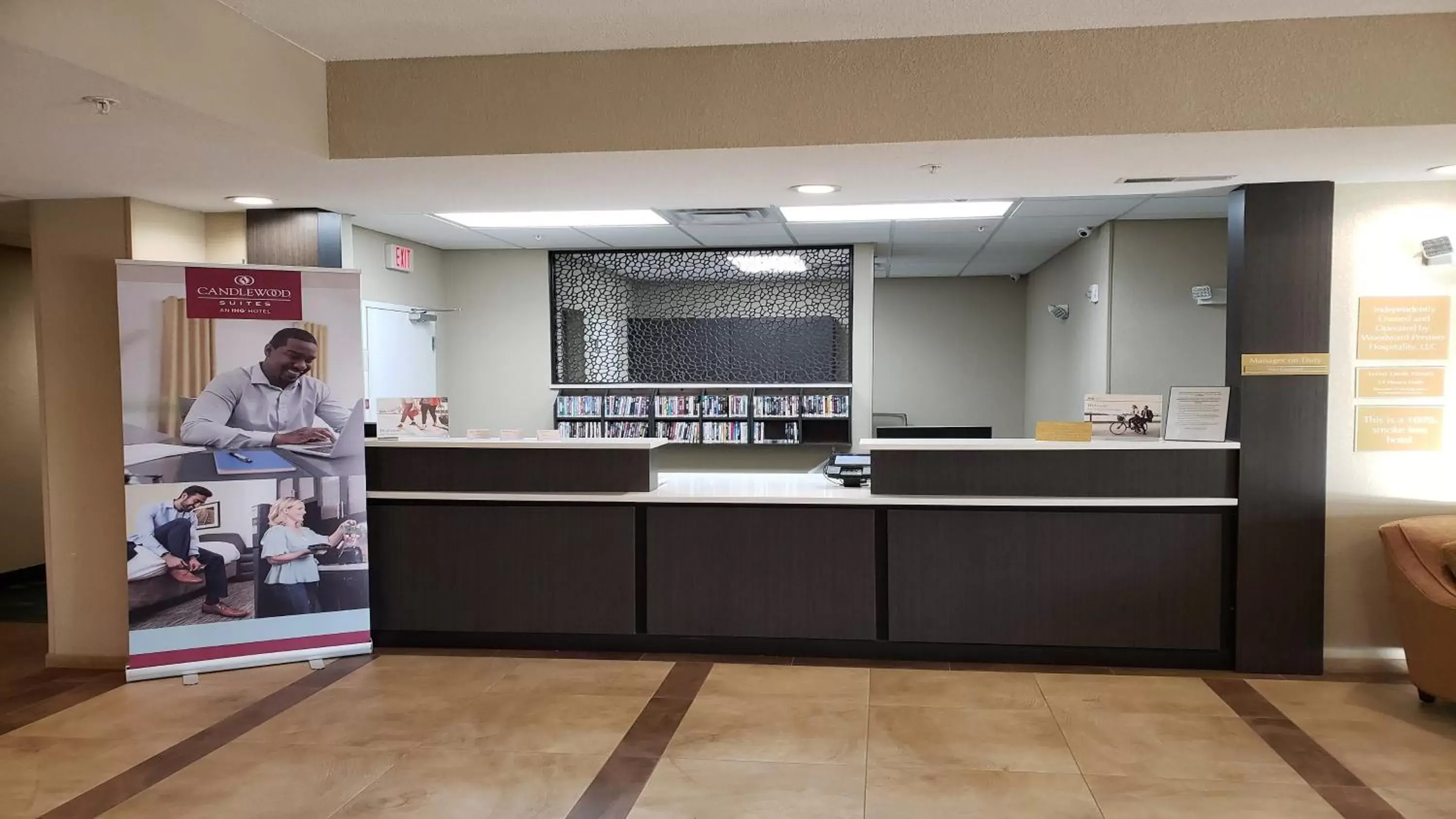 Property building, Lobby/Reception in Candlewood Suites Woodward, an IHG Hotel