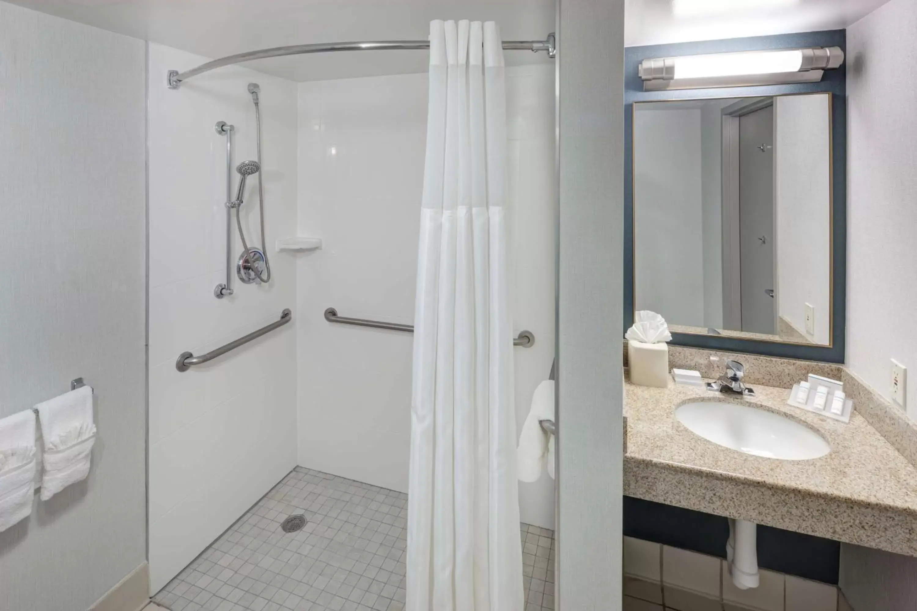 Queen Room with Two Queen Beds and Roll-In Shower - Mobility Access in Hilton Garden Inn Hilton Head Queen Room with Two Queen Beds and Roll-In Shower - Mobility Access in Hilton Garden Inn Hilton Head