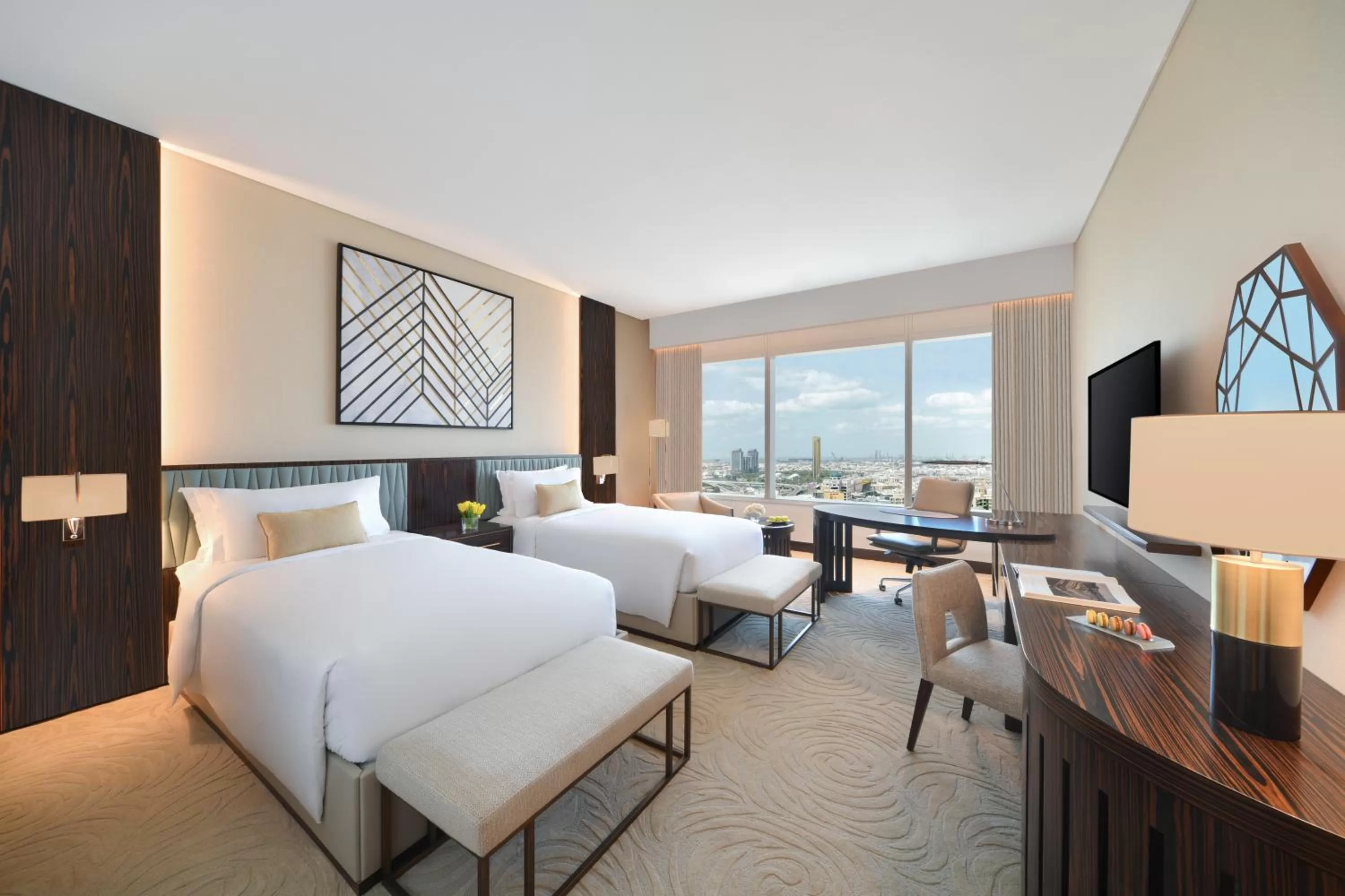 Bed in Sofitel Dubai The Obelisk