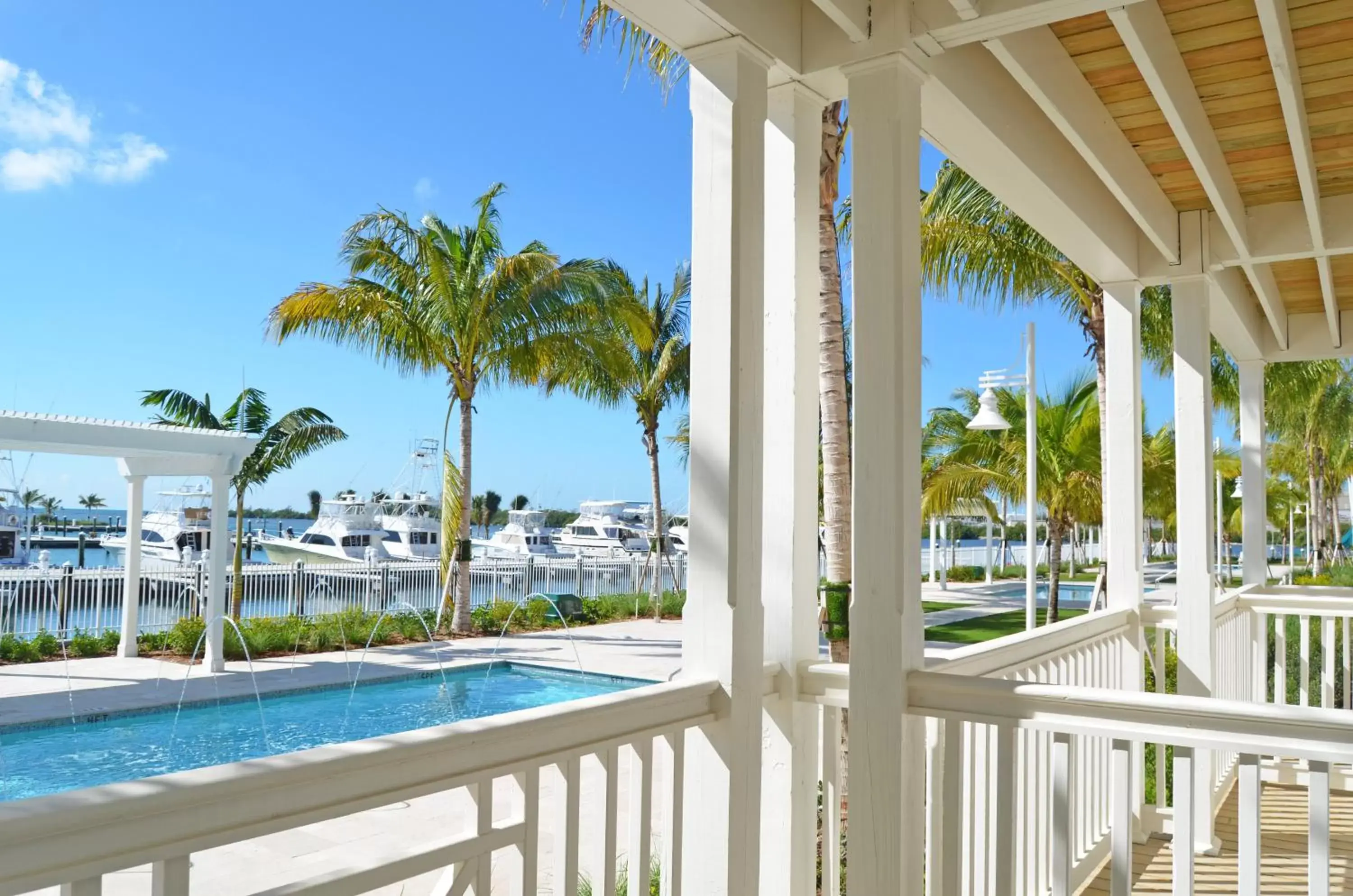 Balcony/Terrace, Pool View in Oceans Edge Key West