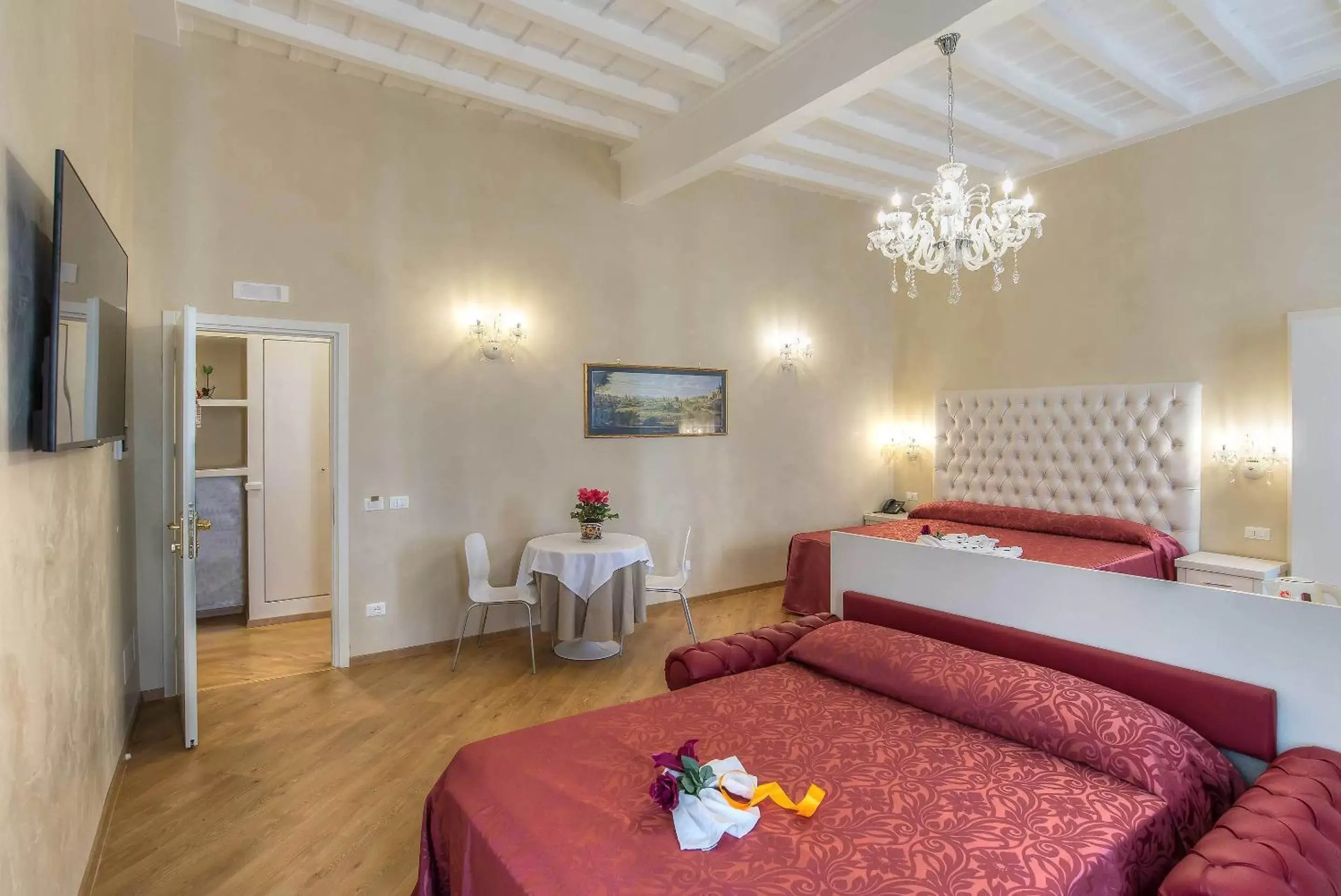 Bedroom, Bed in Trevi Rome Suite